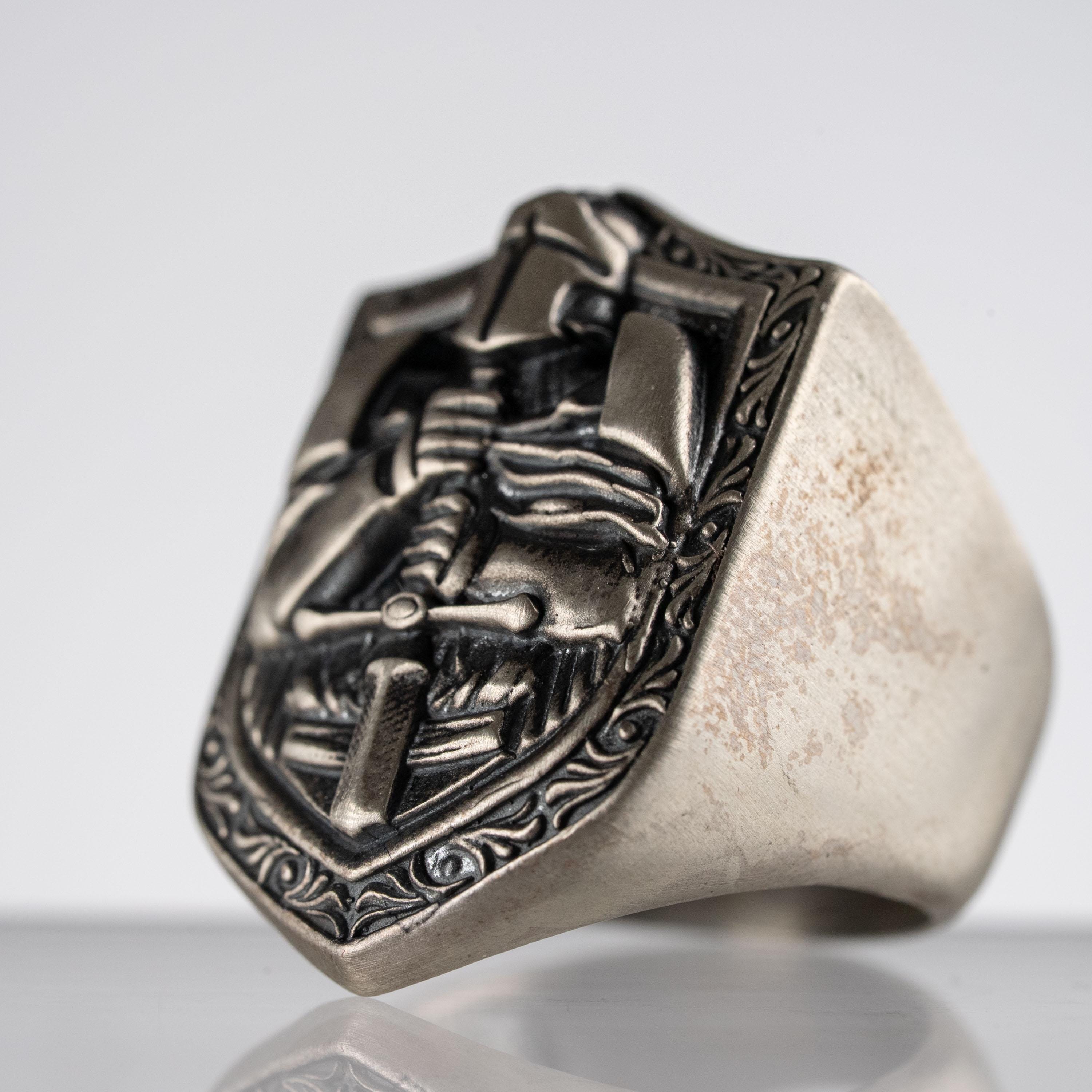Knight 925 Sterling Silver Ring