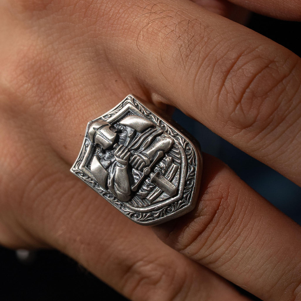 Knight 925 Sterling Silver Ring