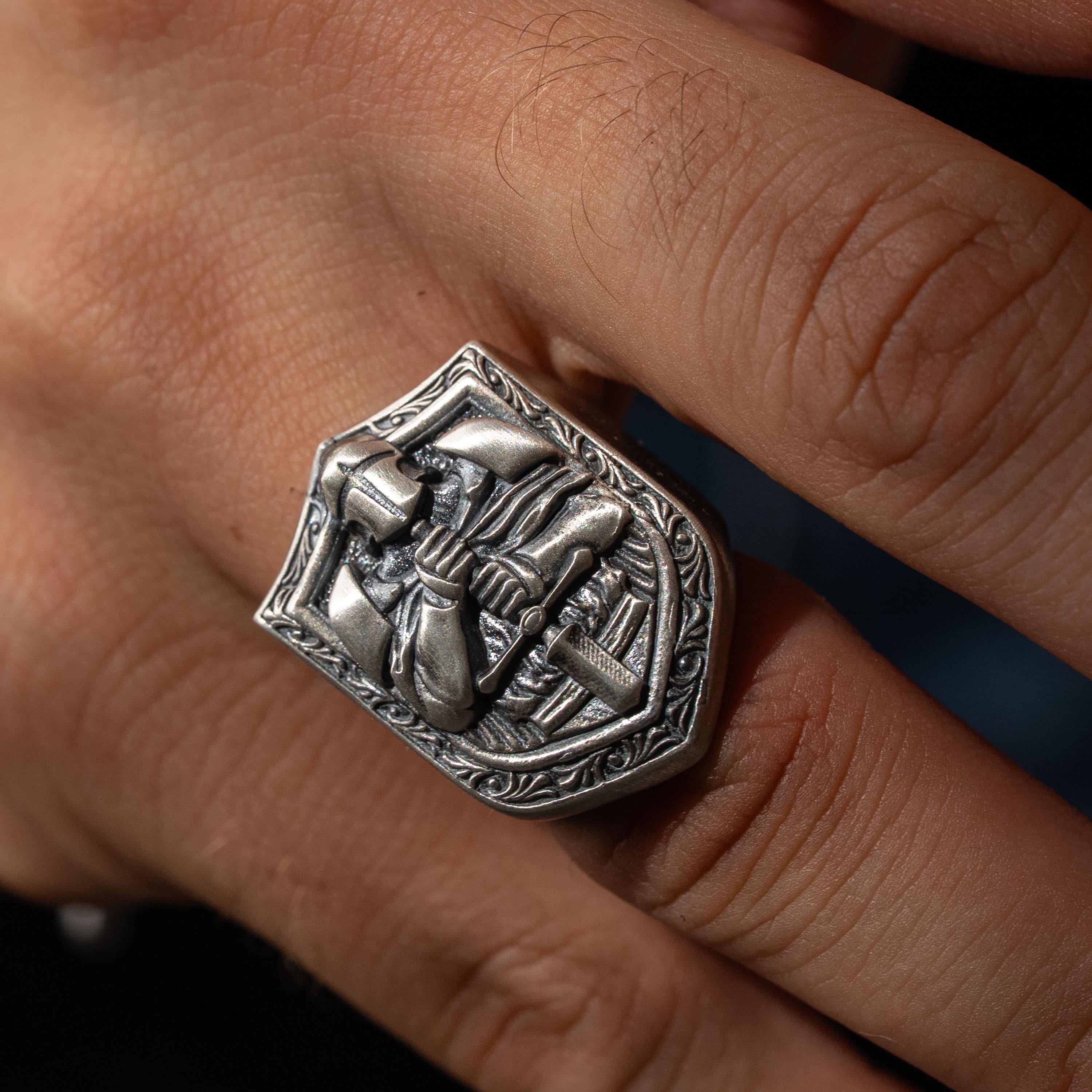 Knight 925 Sterling Silver Ring