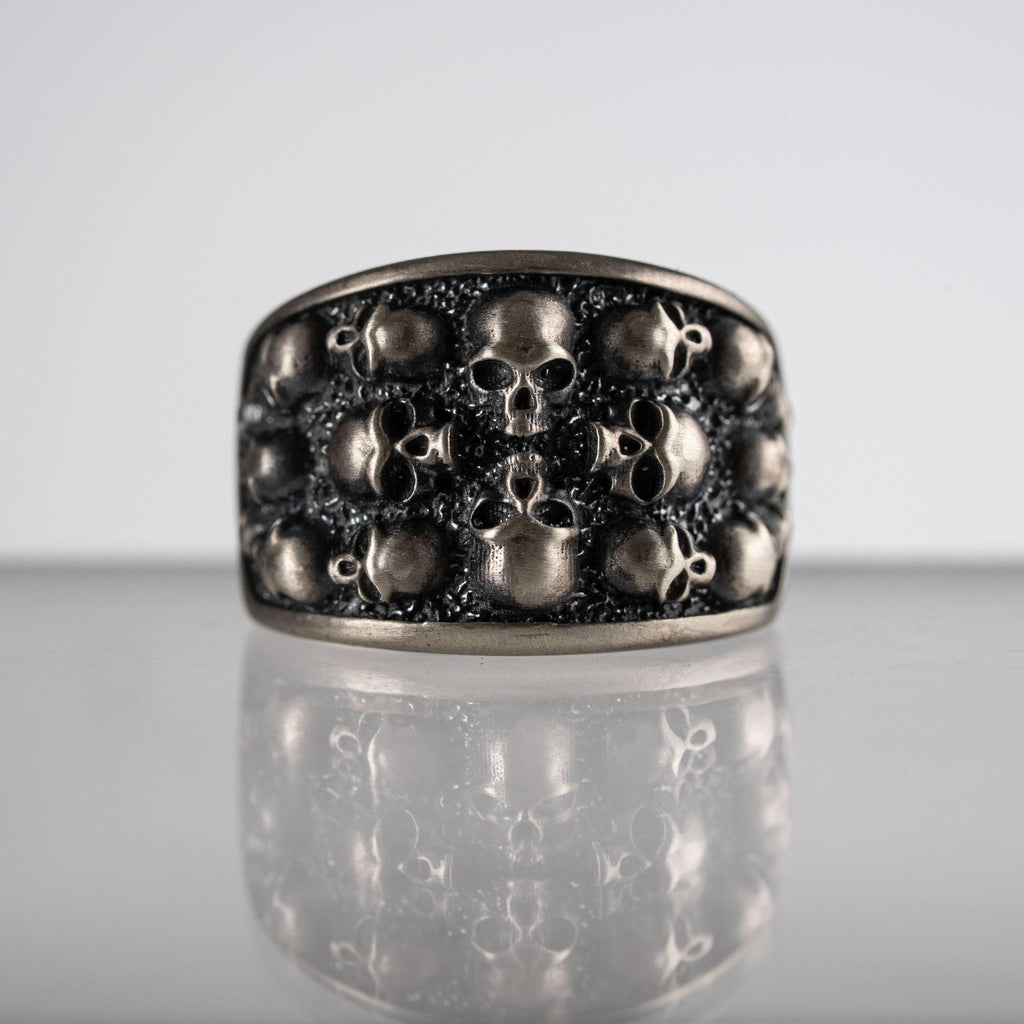Skulls Sterling Silver Ring