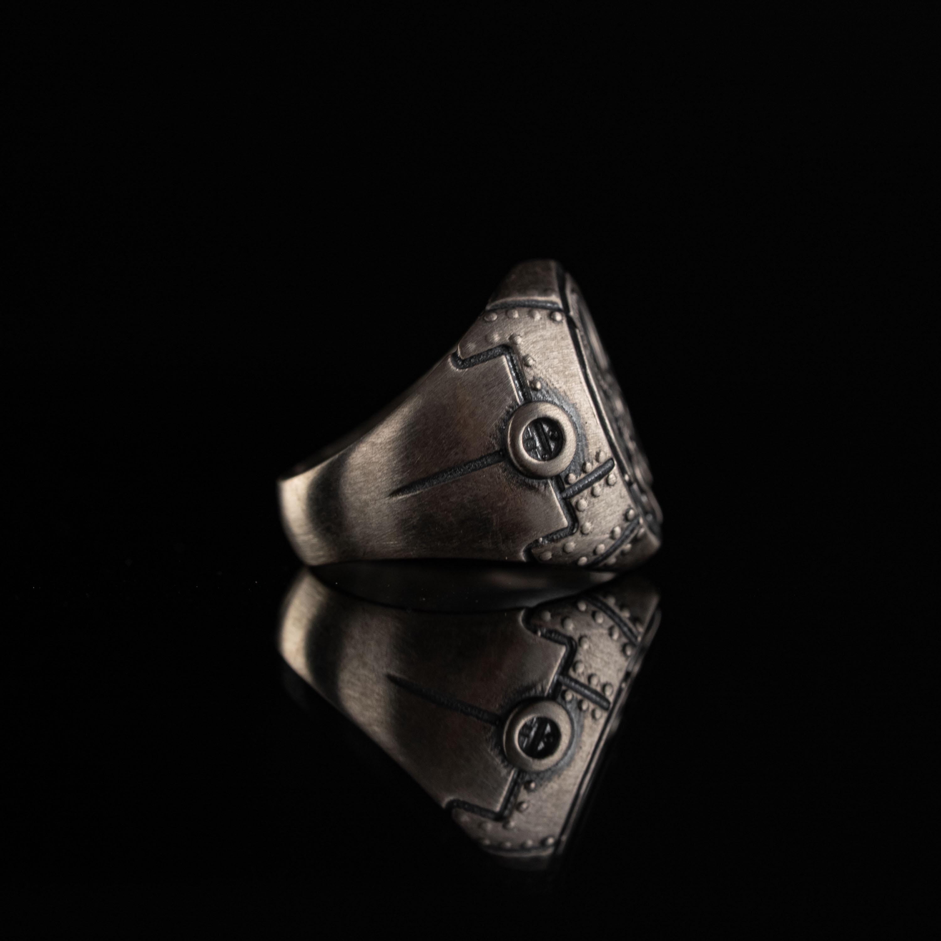 Steampunk Handmade 925 Sterling Silver Ring