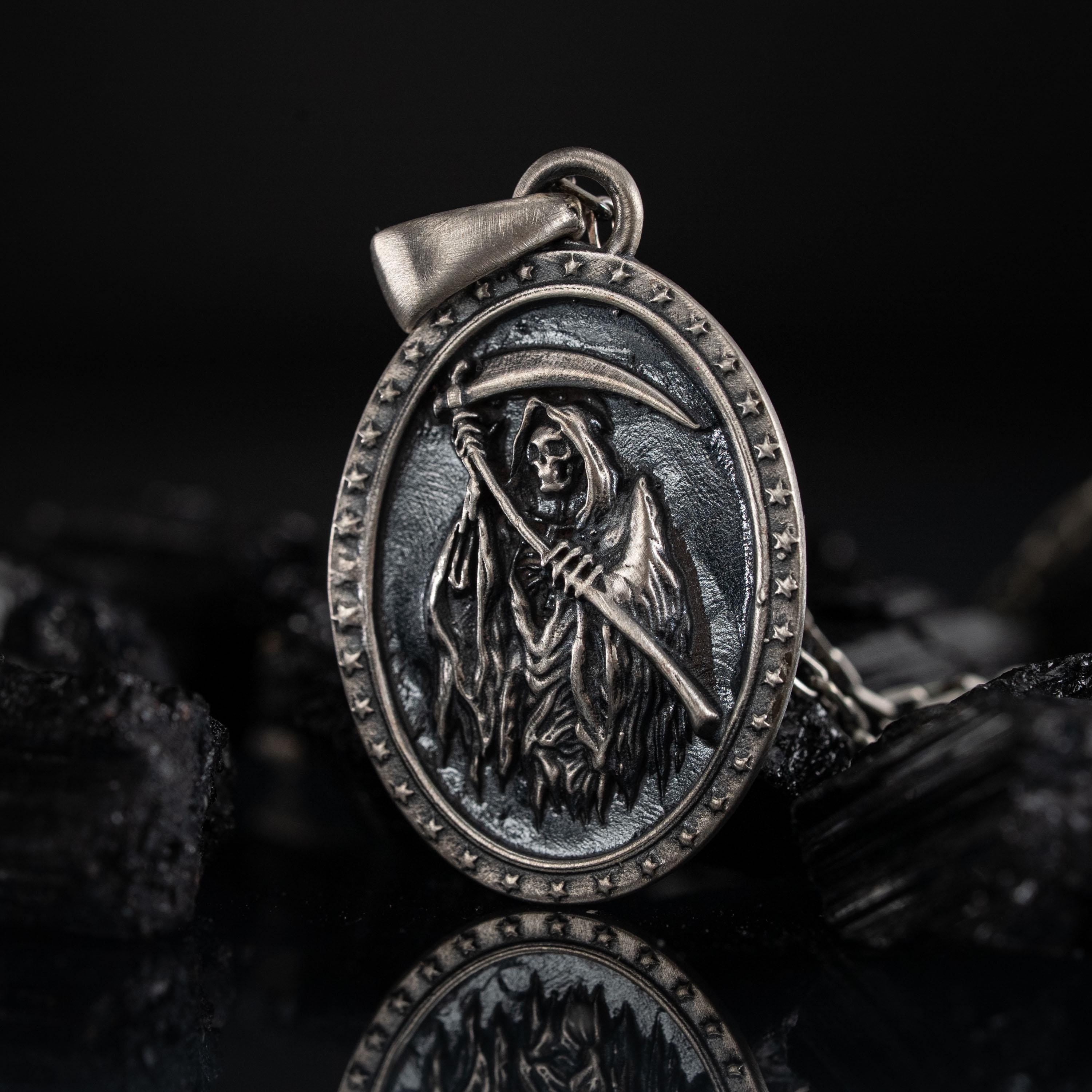 Grim Reaper 925 Sterling Silver Pendant