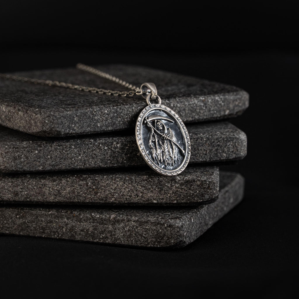 Grim Reaper 925 Sterling Silver Pendant