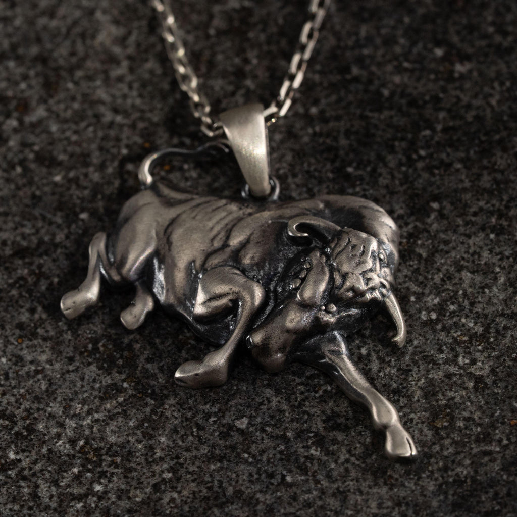 Bull 925 Sterling Silver Pendant