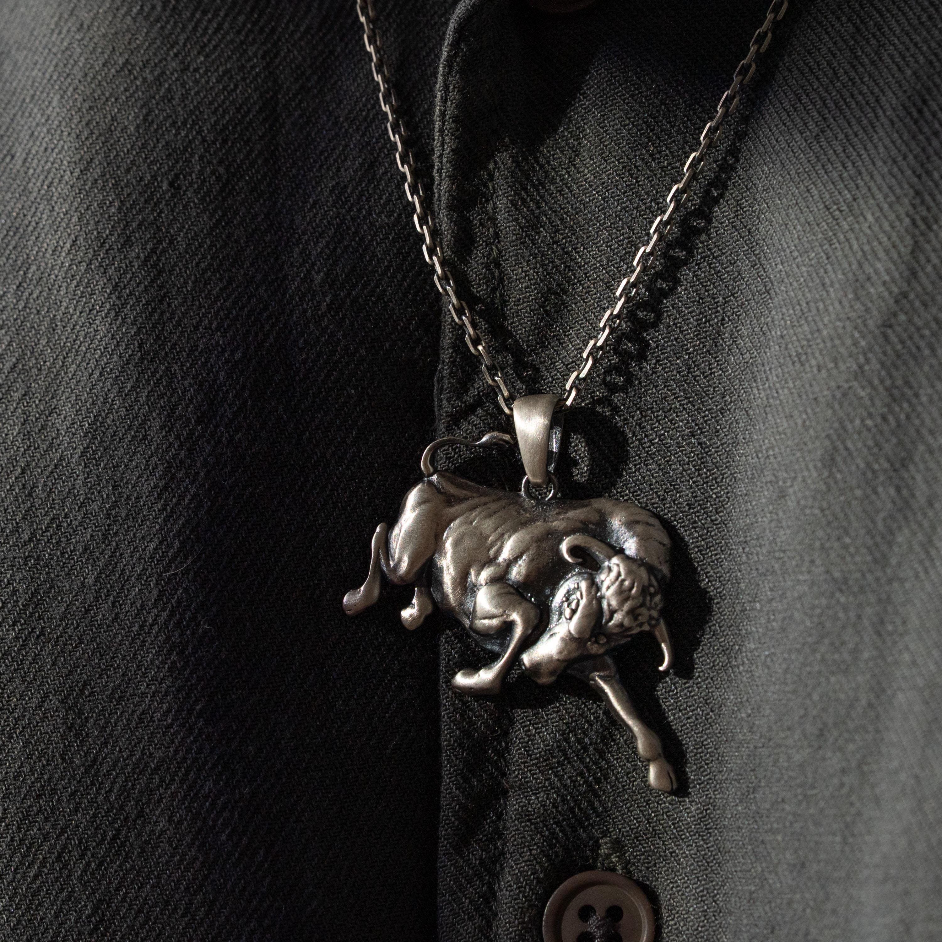 Bull 925 Sterling Silver Pendant