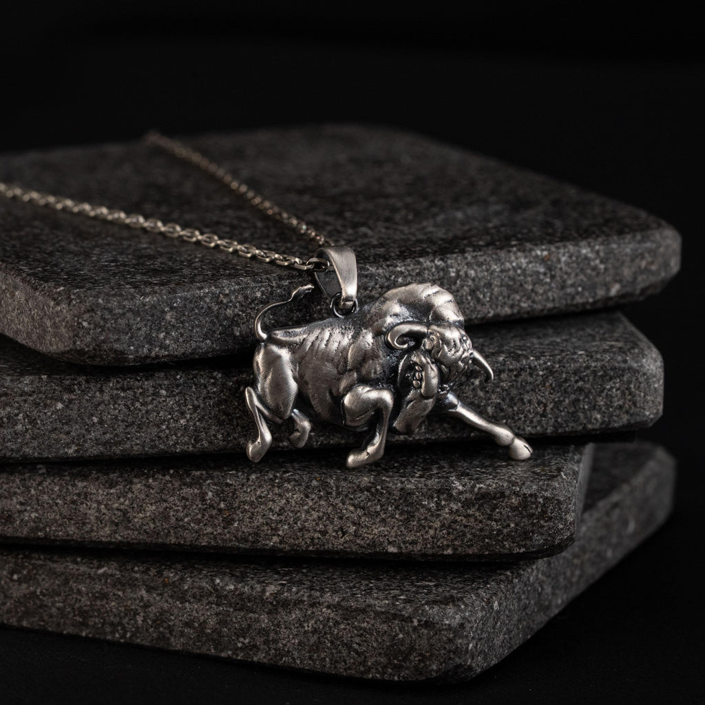 Bull 925 Sterling Silver Pendant