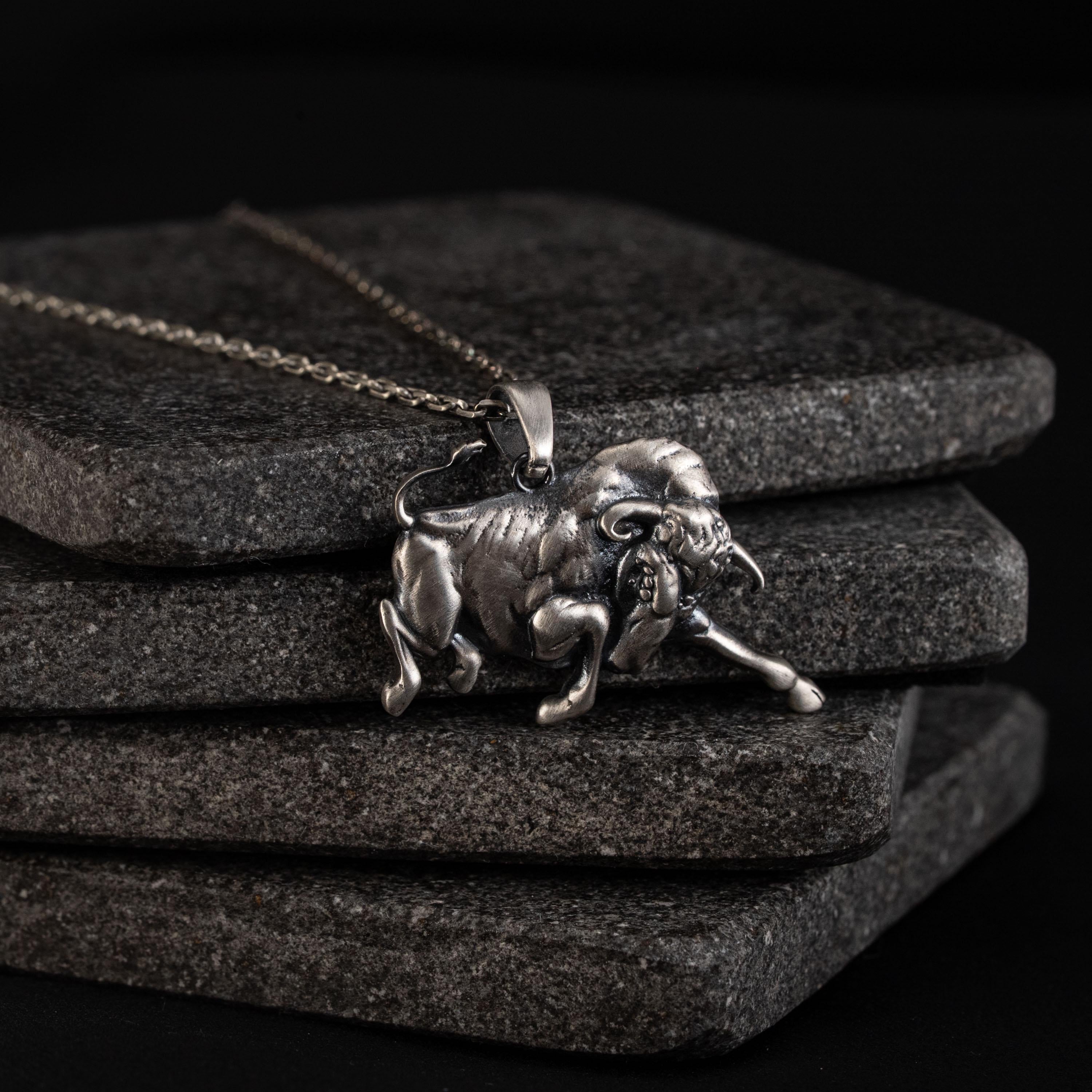 Bull 925 Sterling Silver Pendant