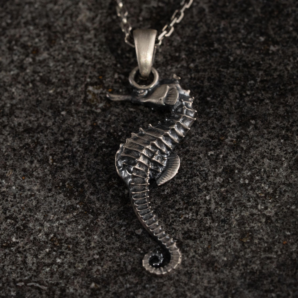 Seahorse 925 Sterling Silver Pendant Necklace