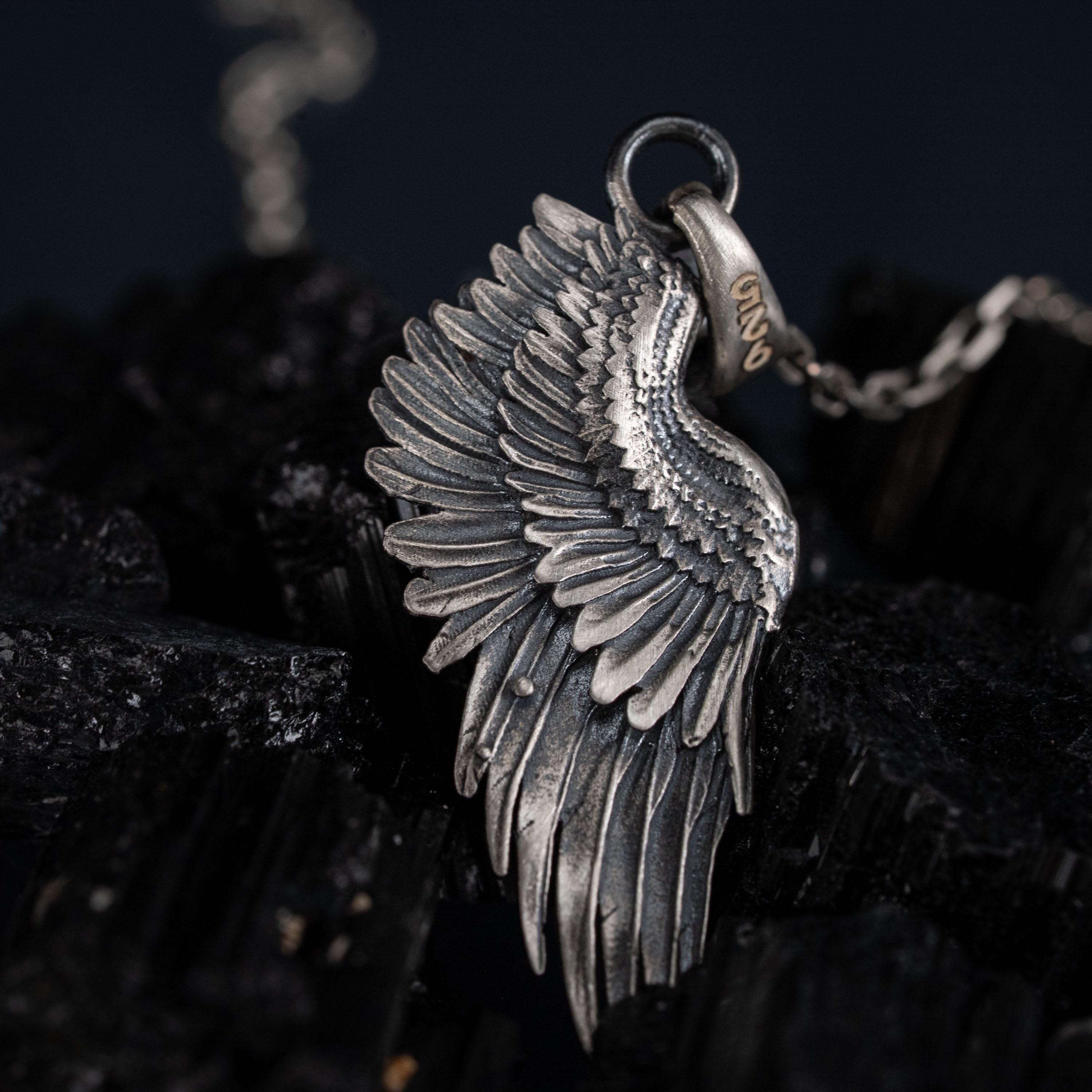Angel Wing 925 Sterling Silver Pendant Necklace