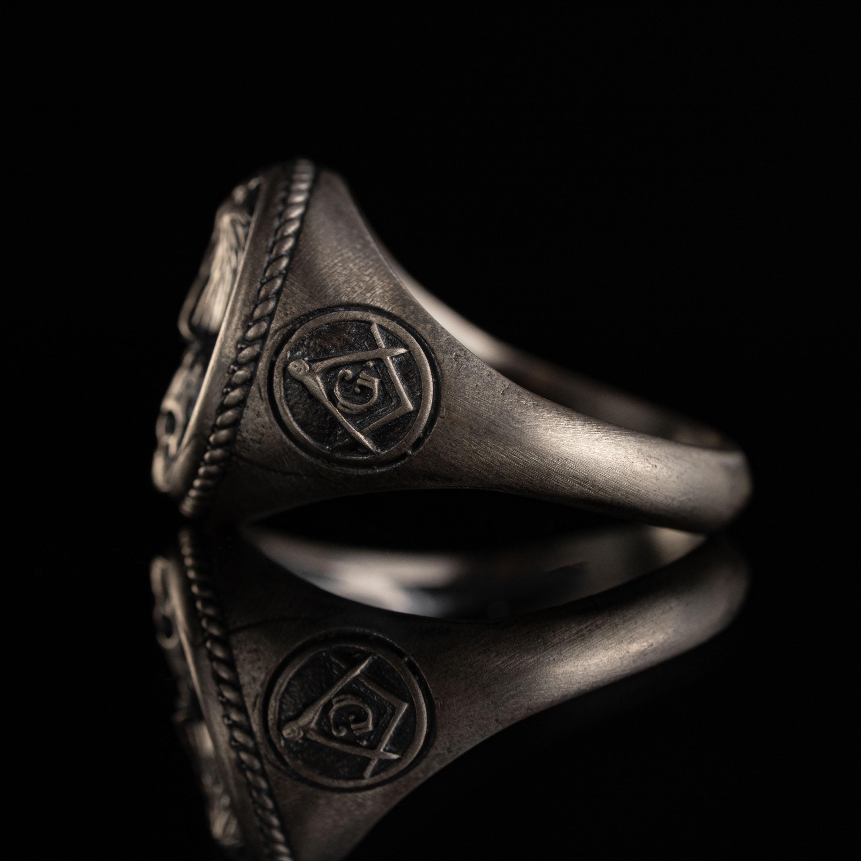 925 Sterling Silver Owl Skull Ring