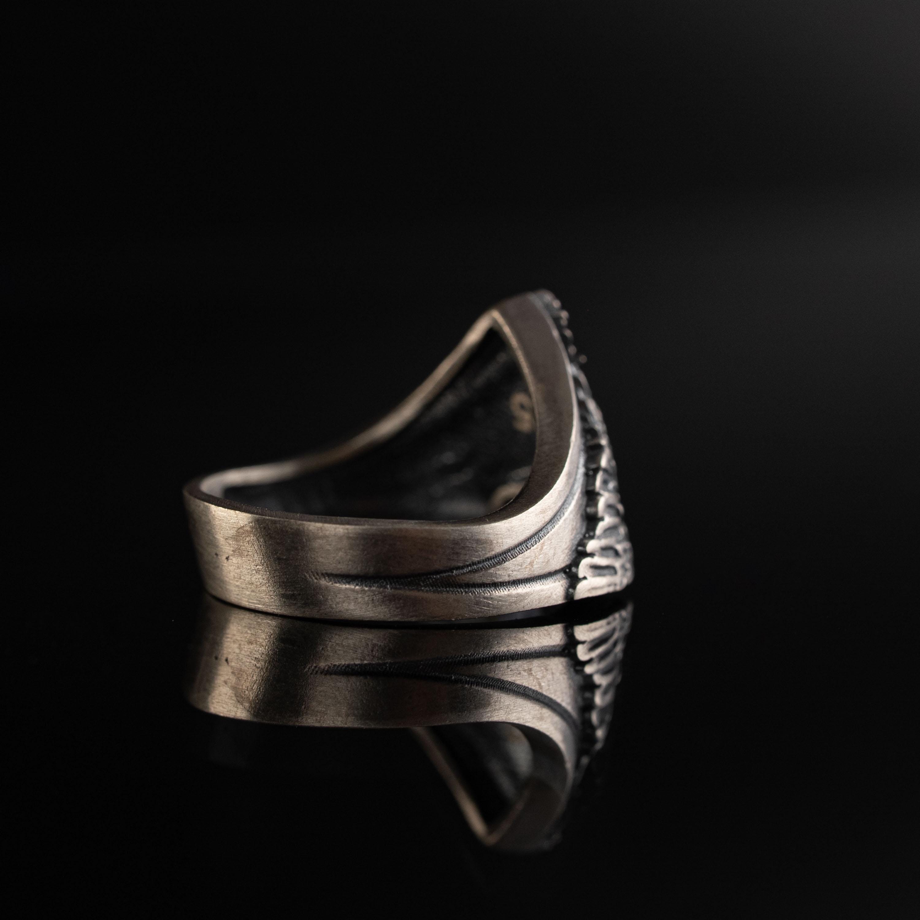 Winged Eagle 925 Sterling Silver Ring for Men