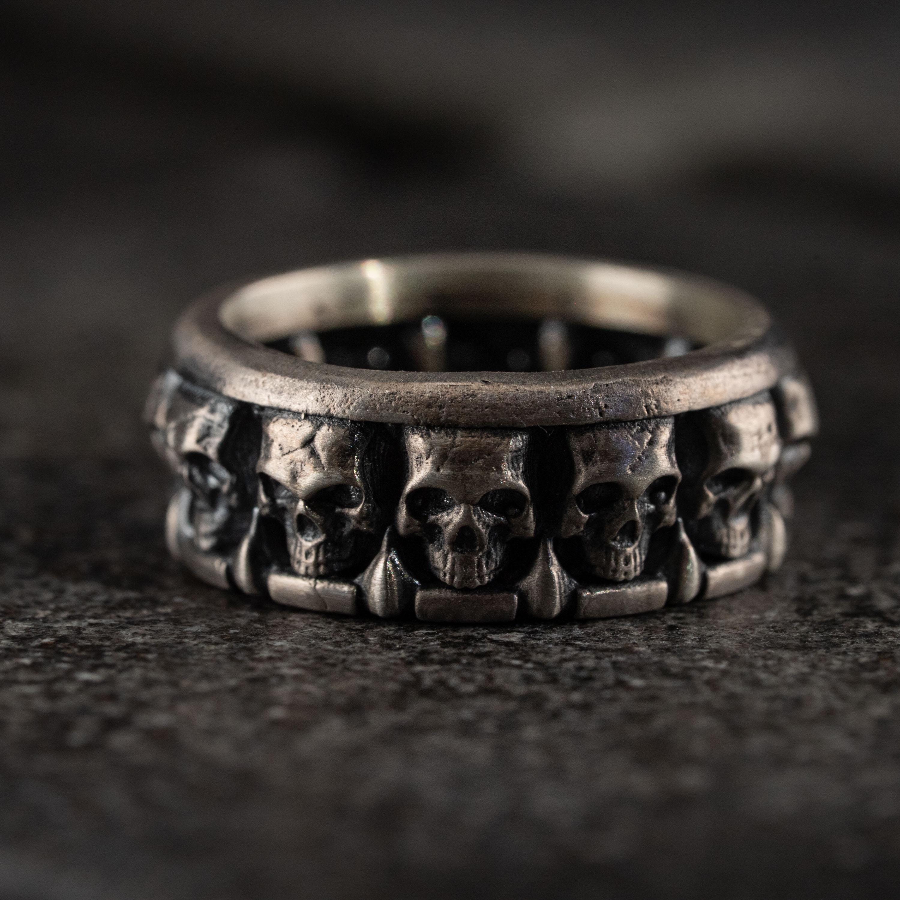 Custom Skull 925 Silver Men’s Ring