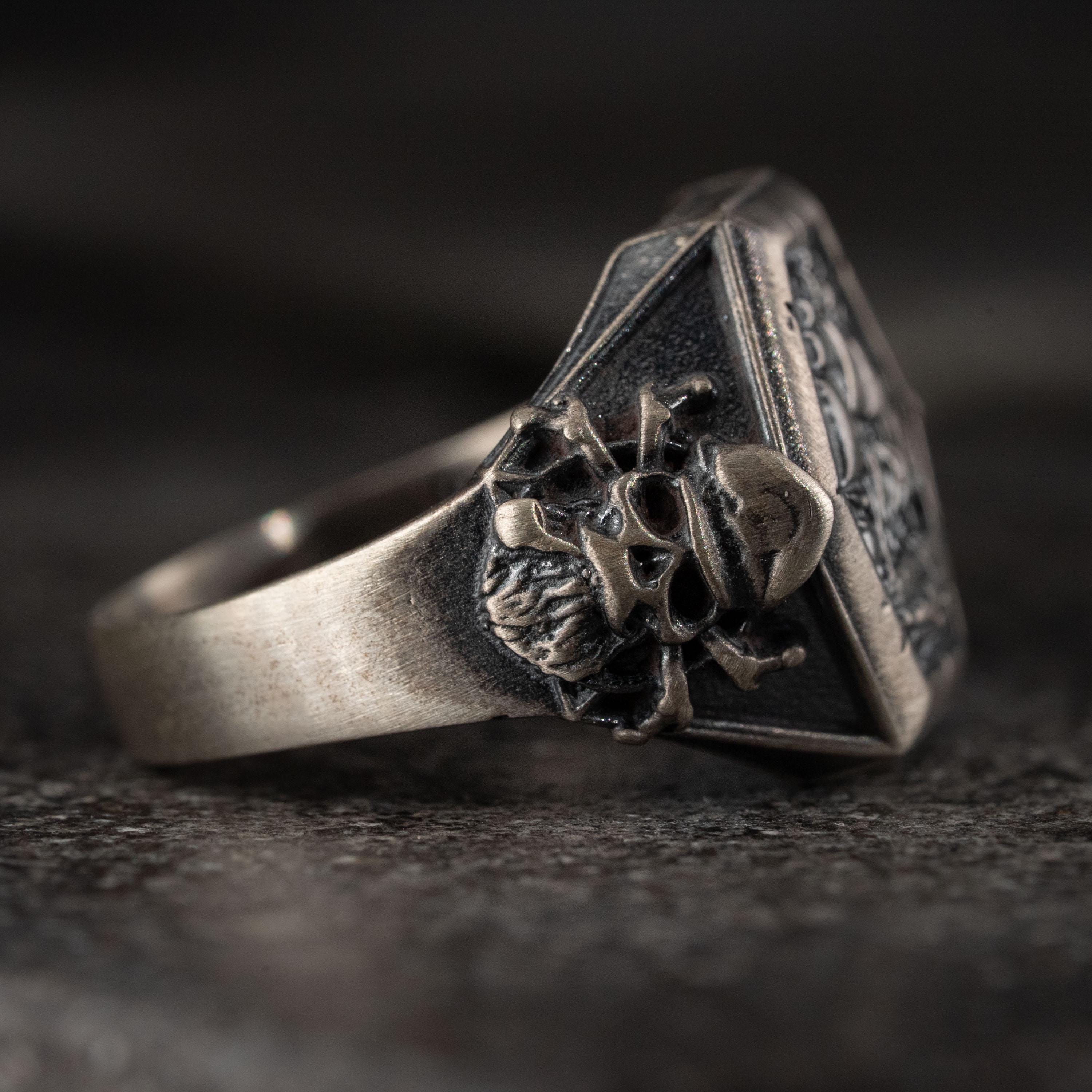 Viking Pirate Sailboat 925 Sterling Silver Ring