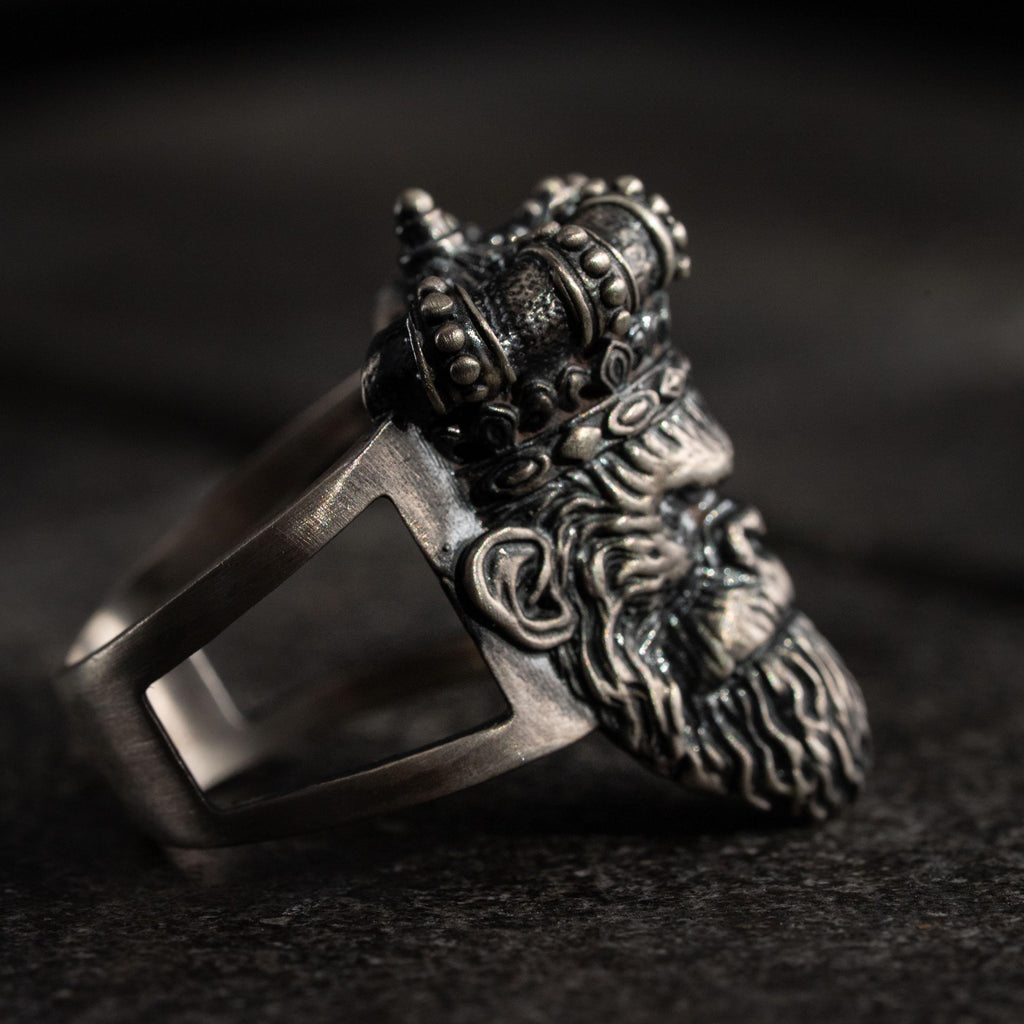 Gorilla Head 925 Sterling Silver Biker Ring