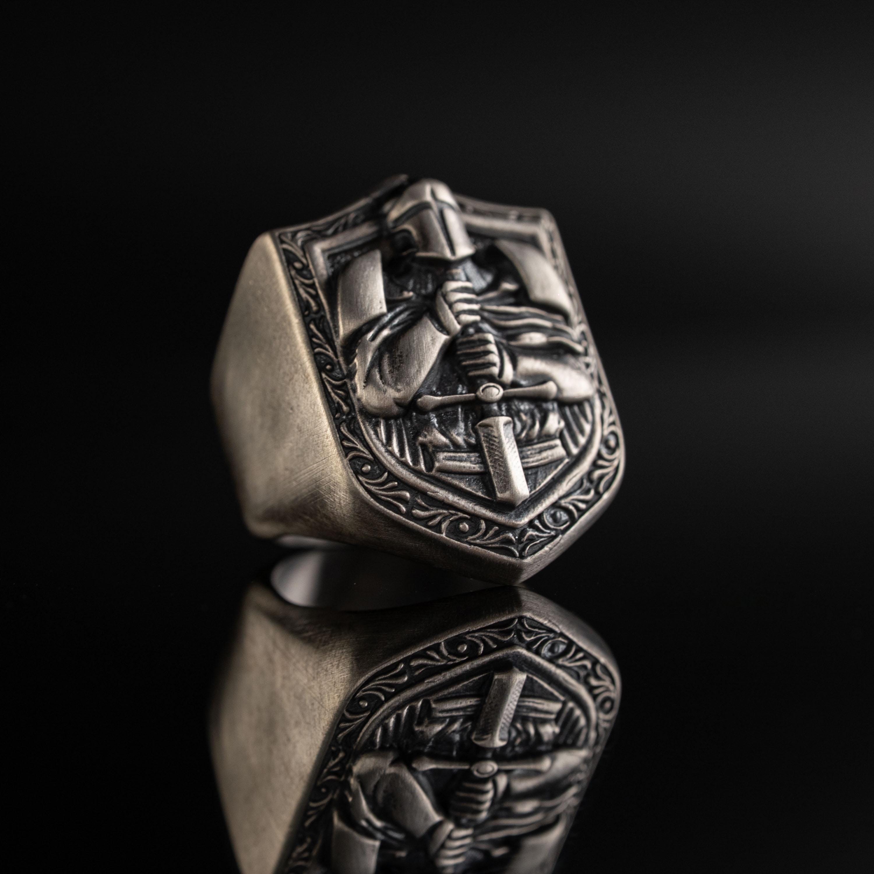 Knight 925 Sterling Silver Ring