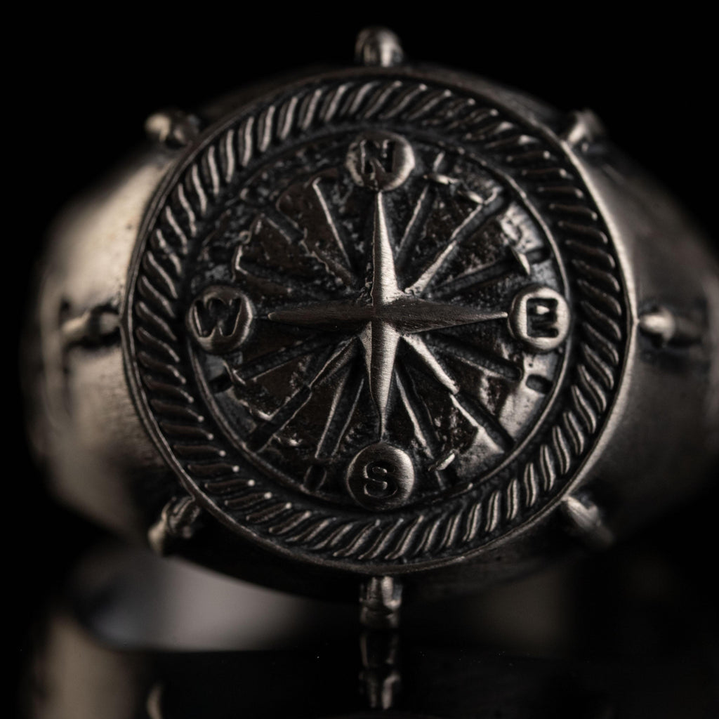 Compass Sterling Silver Ring