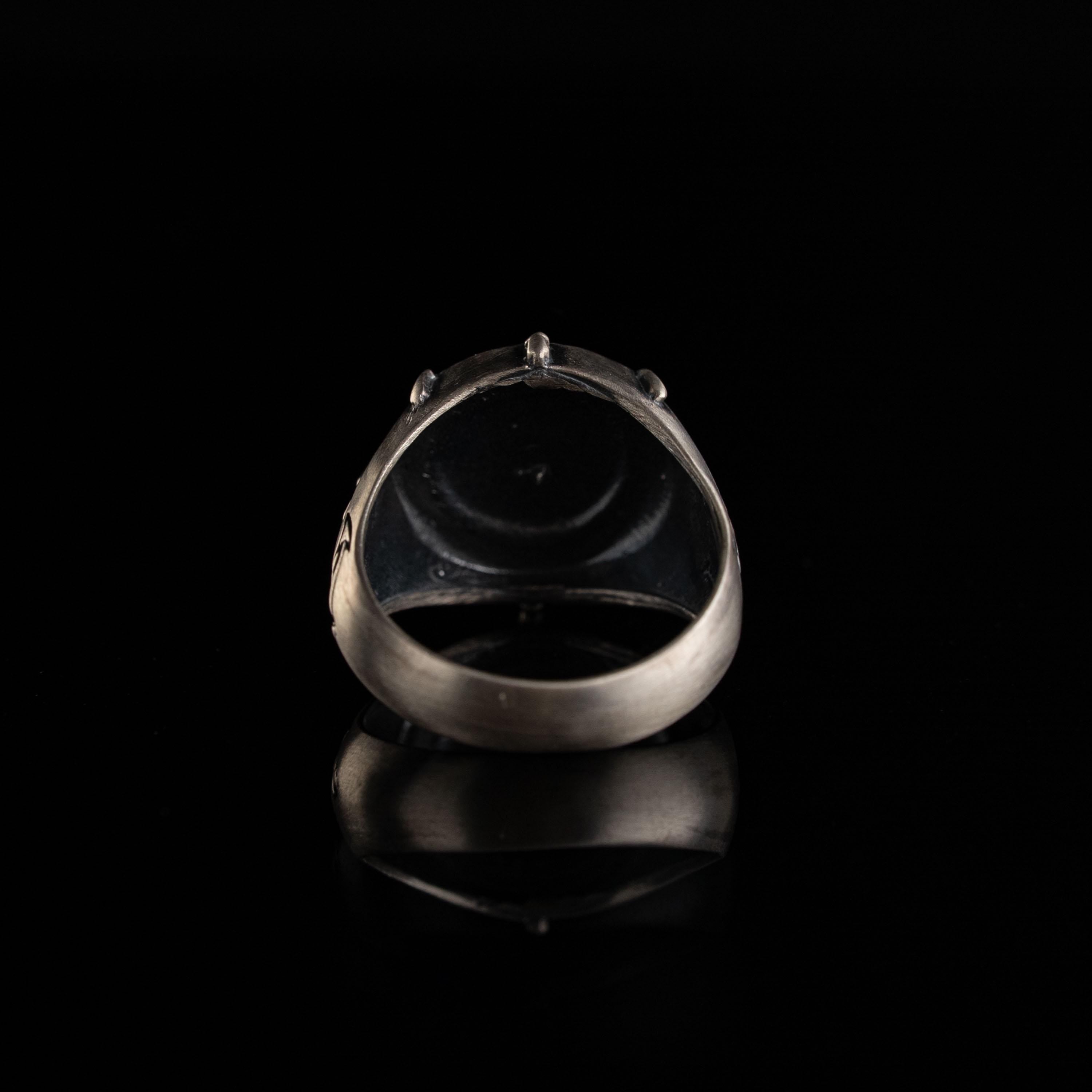 Compass Sterling Silver Ring