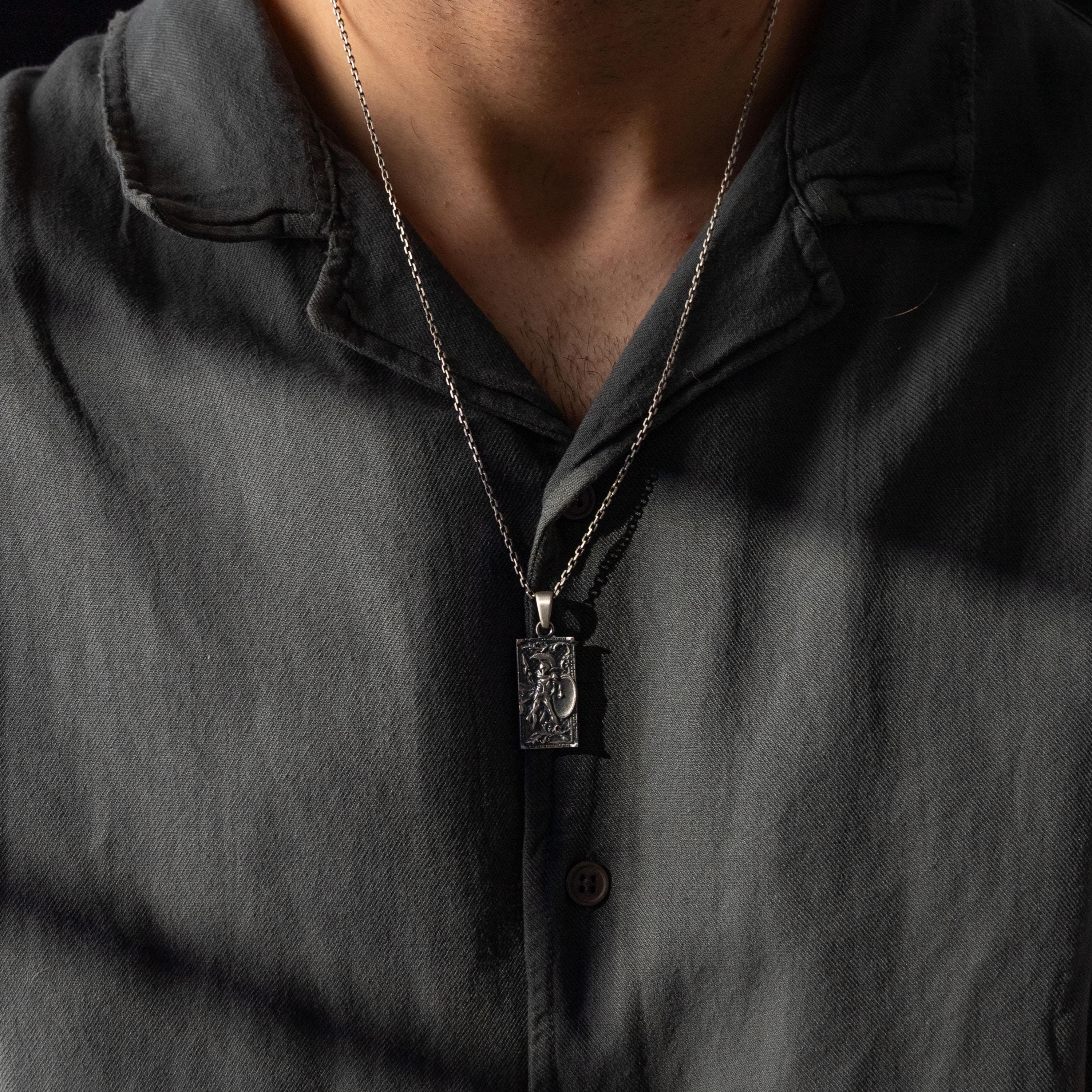Spartan Warrior 925 Sterling Silver Necklace