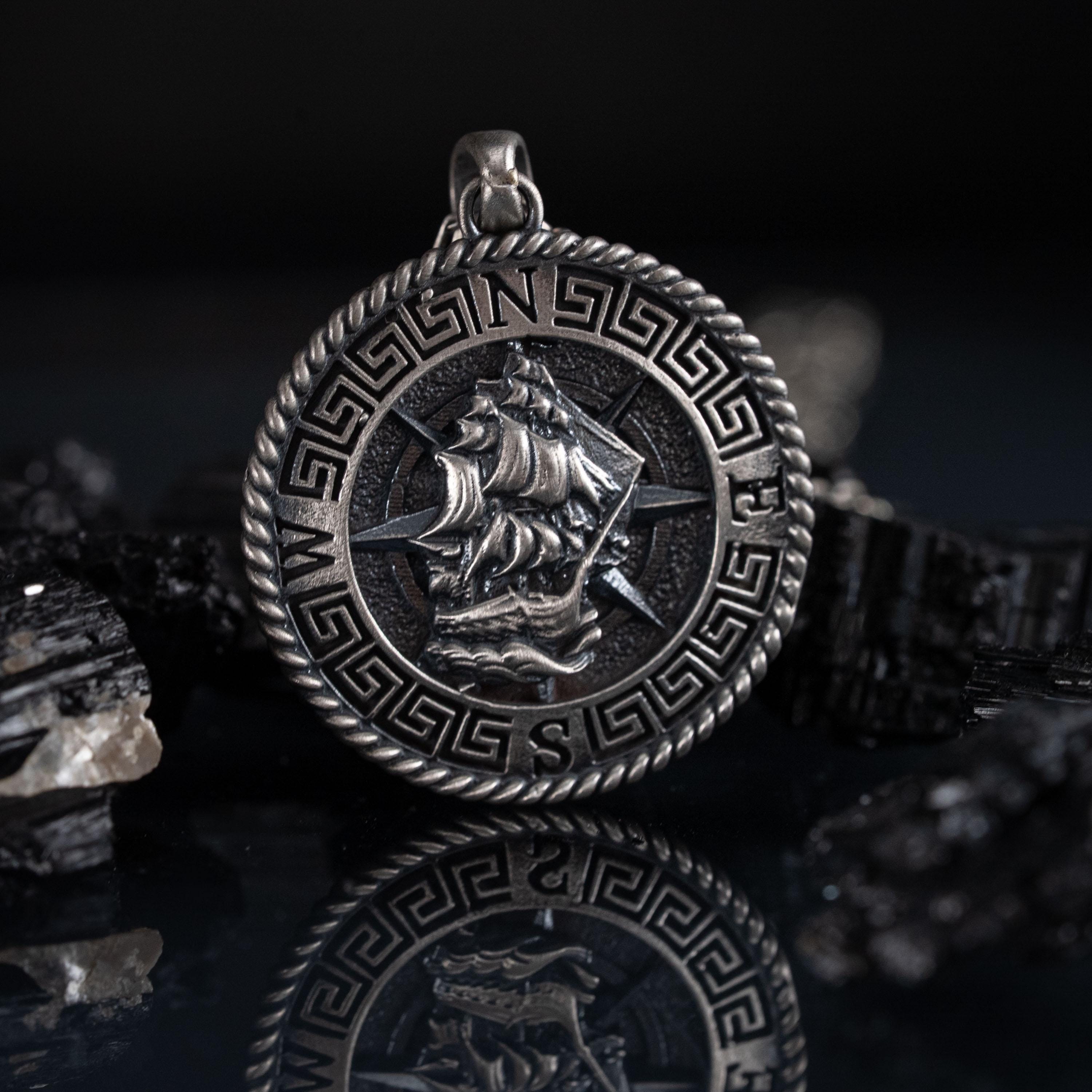 Ship 925 Sterling Silver Pendant