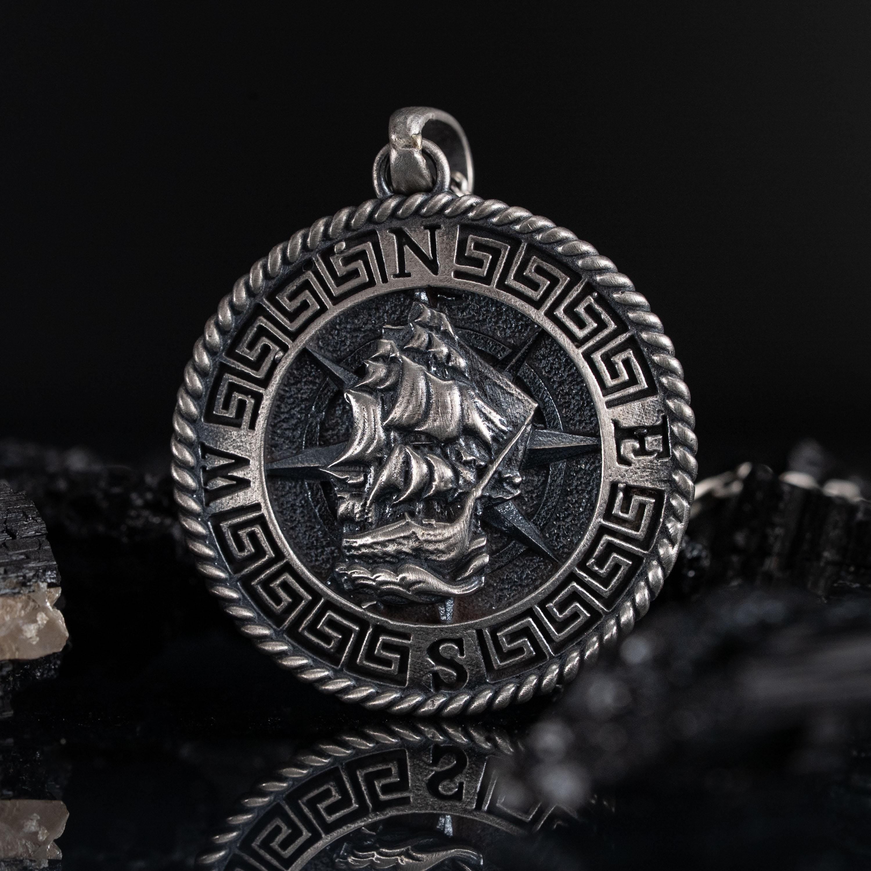 Ship 925 Sterling Silver Pendant