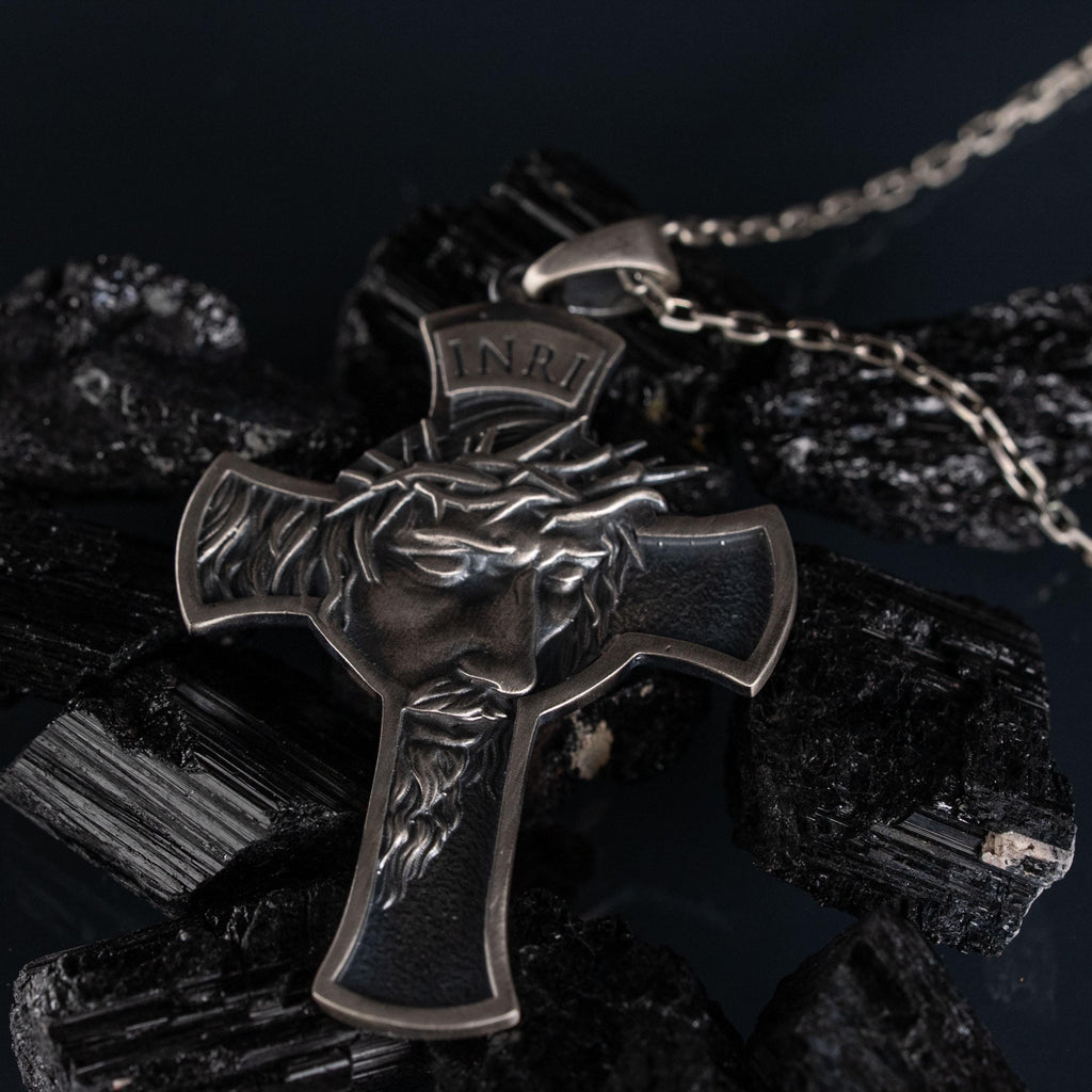 Jesus Cross 925 Sterling Silver Pendant