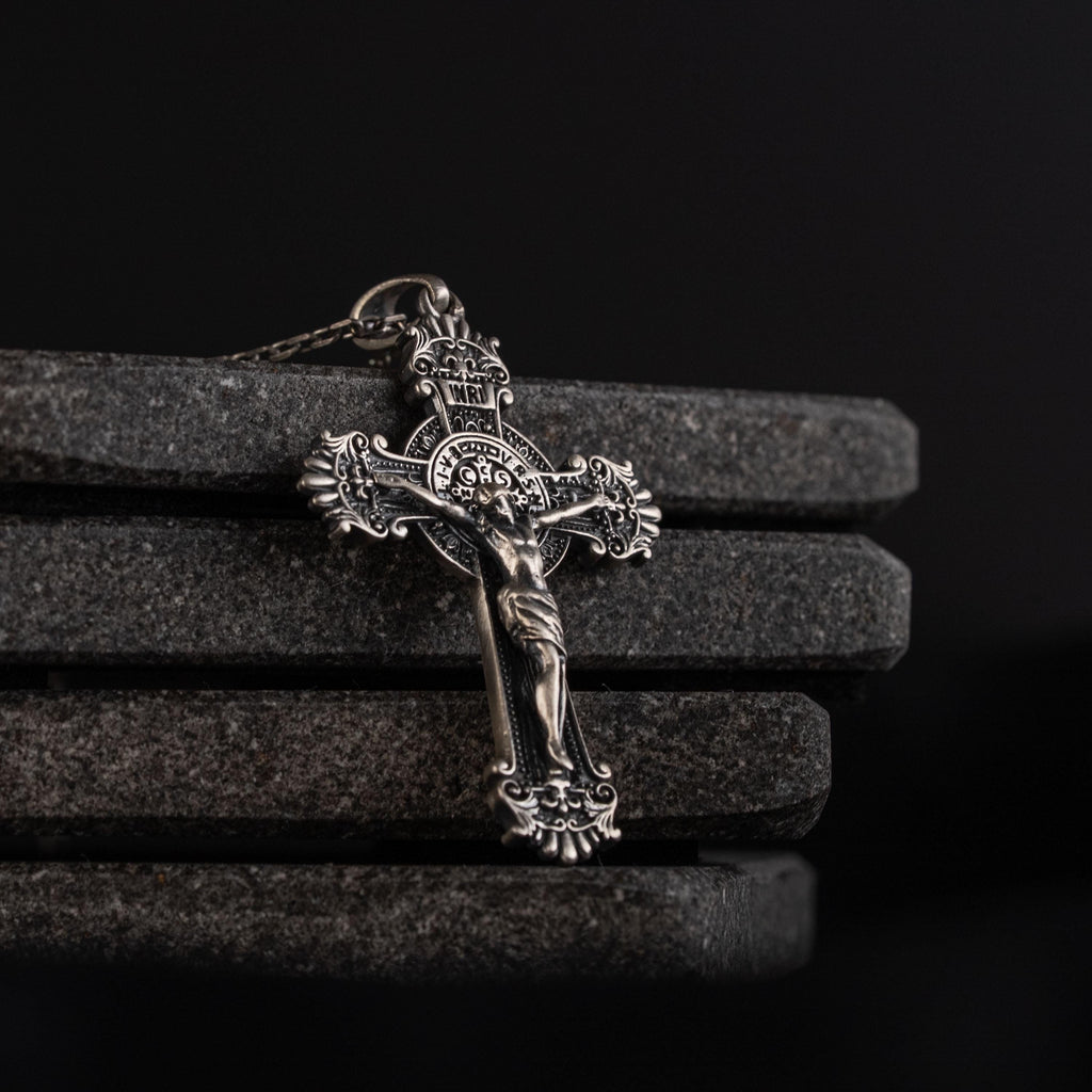 Jesus Crucifix 925 Sterling Silver Necklace