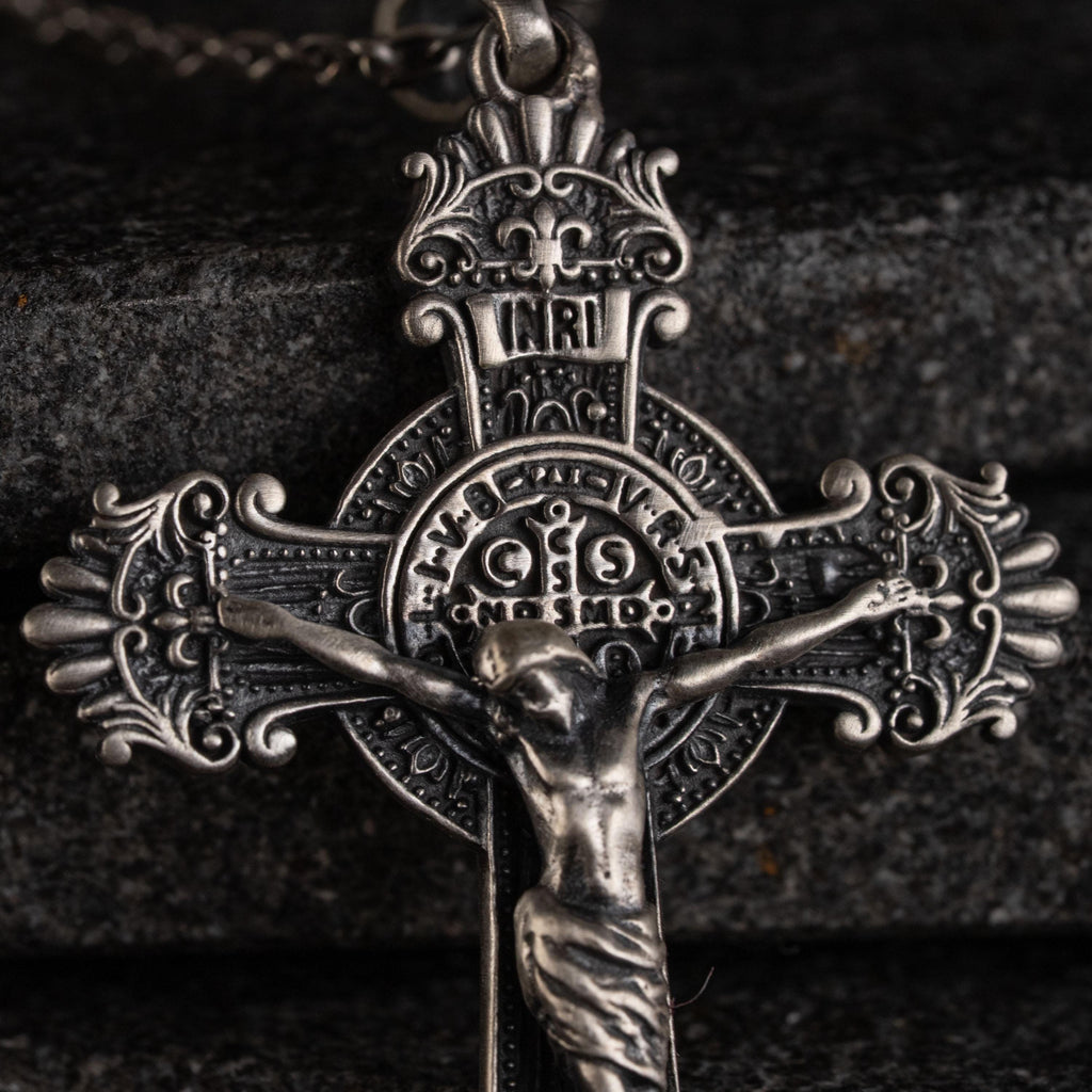 Jesus Crucifix 925 Sterling Silver Necklace