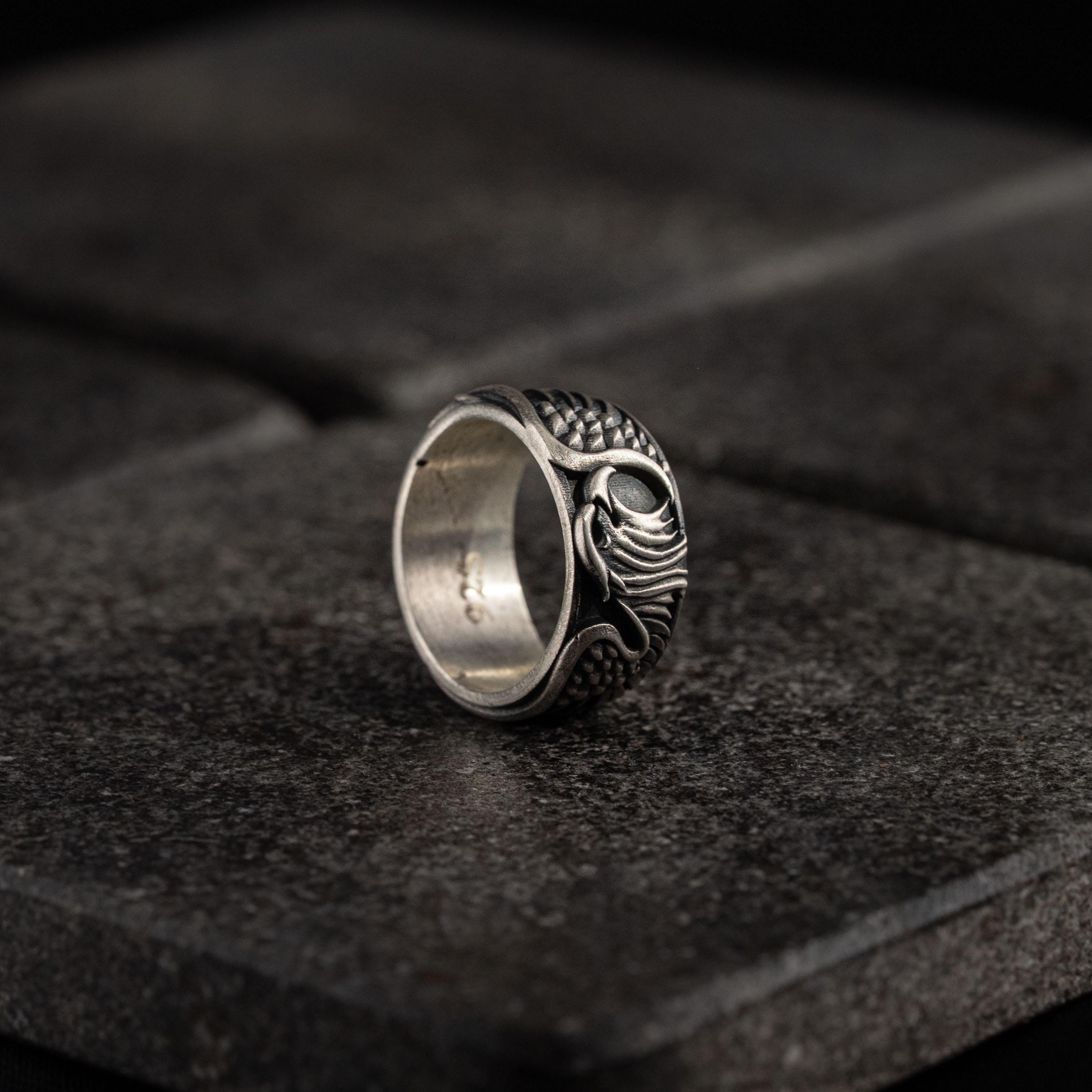 Winged Eagle Handmade 925 Sterling Silver Men’s Ring