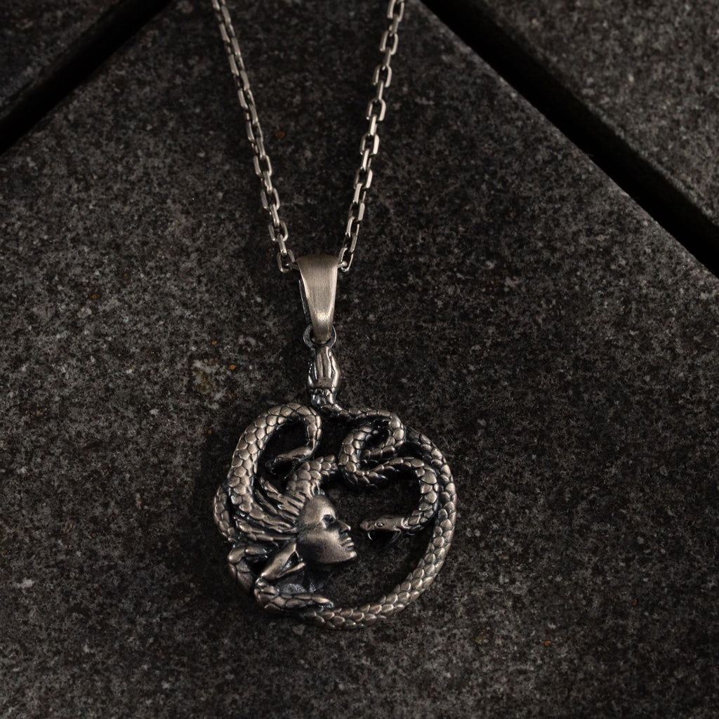 Medusa  925 Sterling Silver Necklace