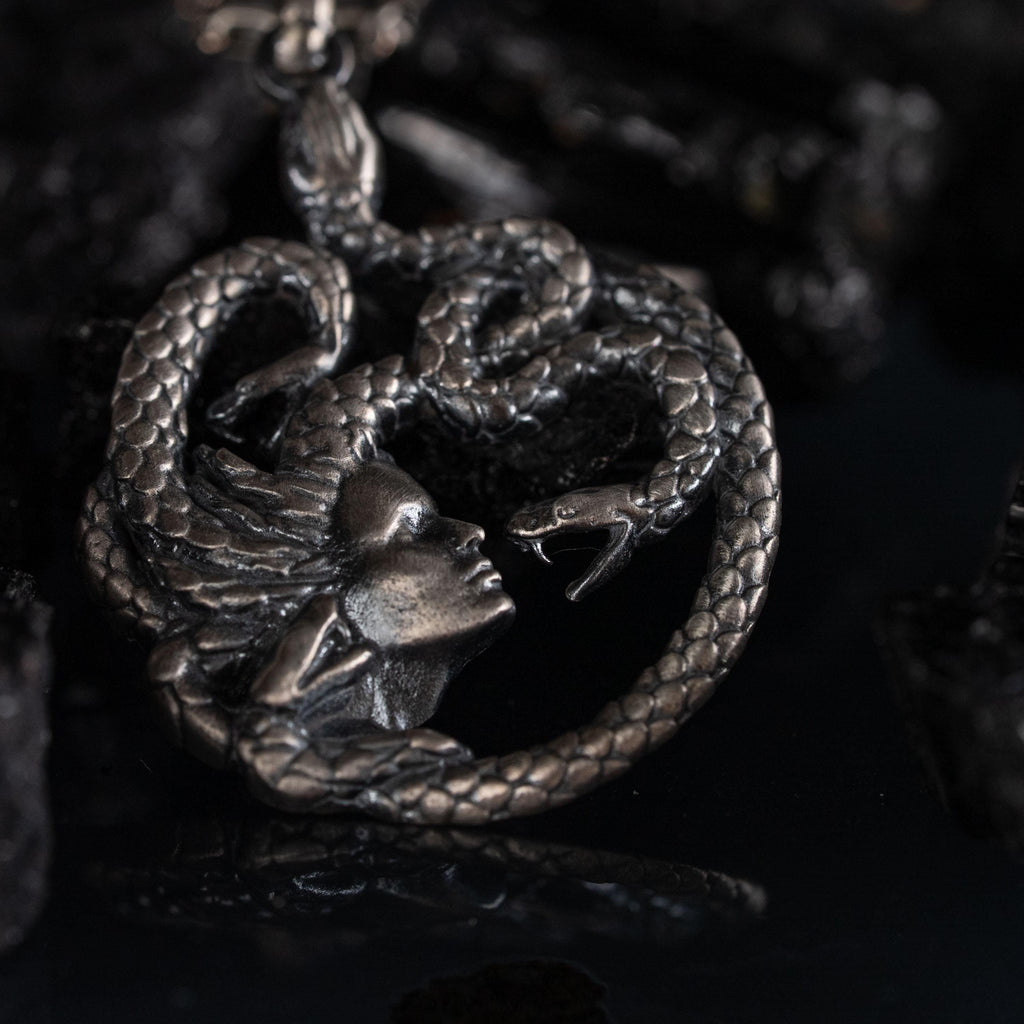 Medusa  925 Sterling Silver Necklace