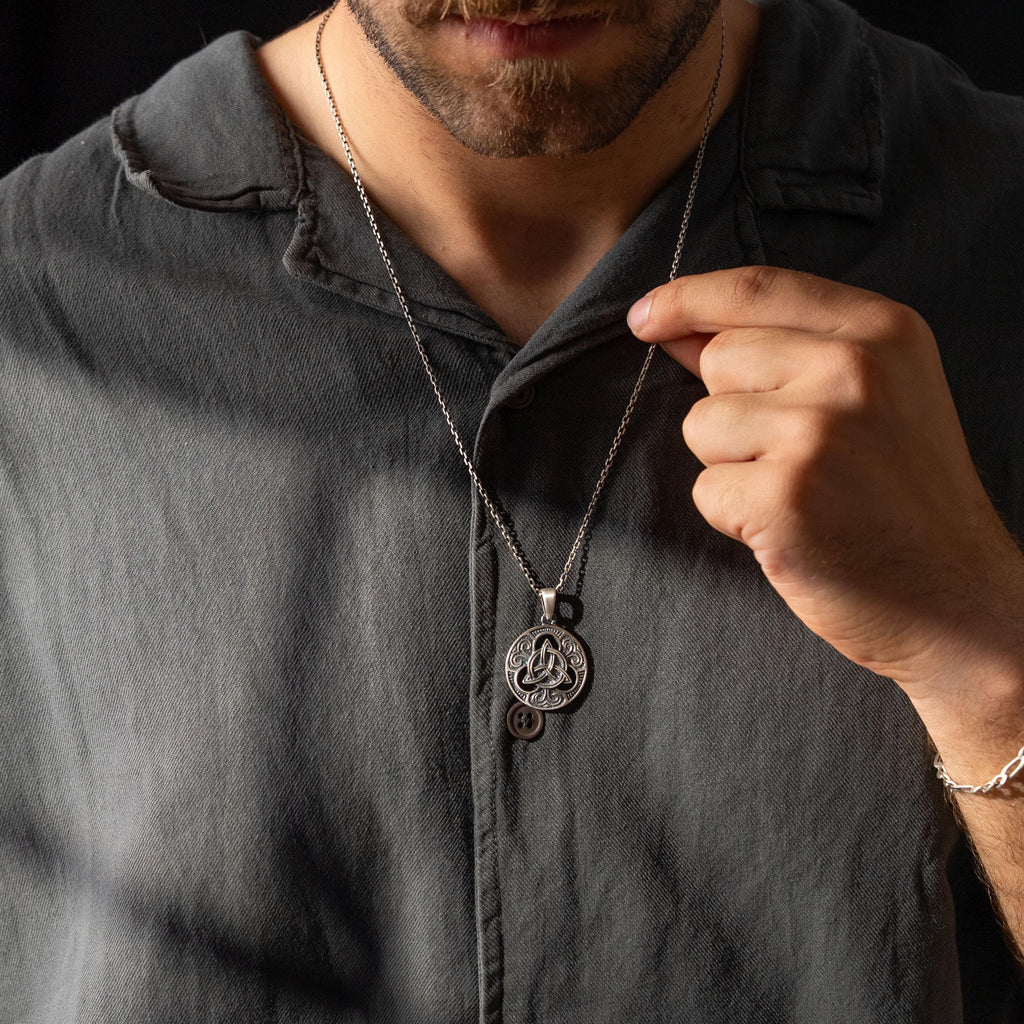 Celtic Triquetra 925 Sterling Silver Pendant