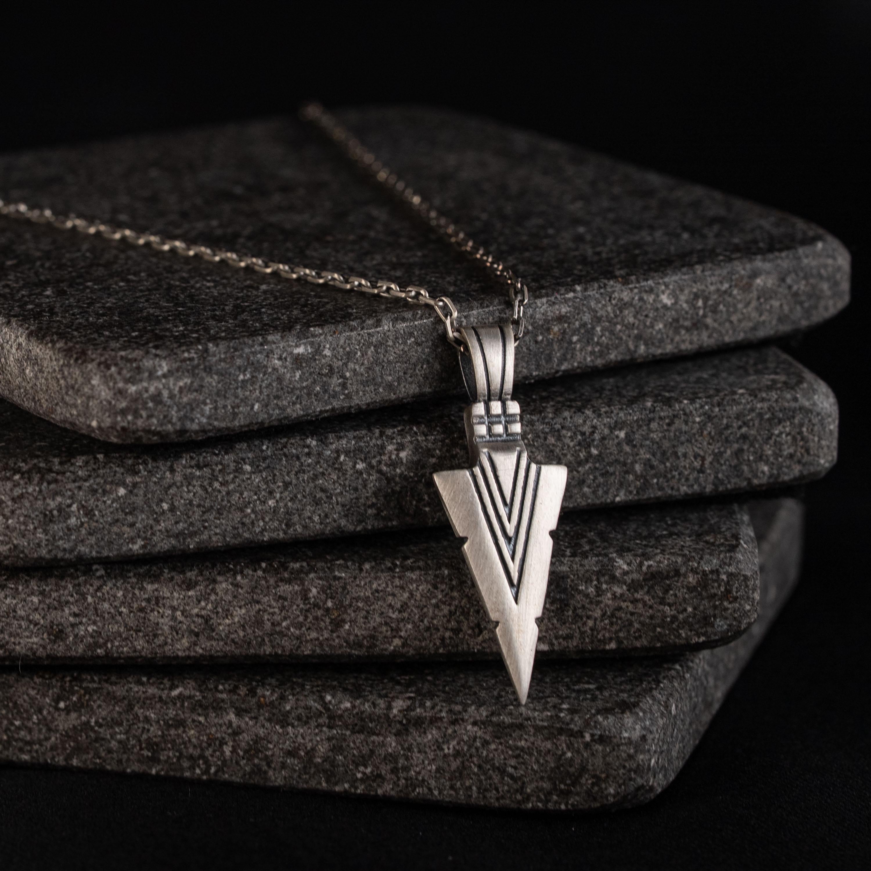 Viking Arrow  925 Sterling Silver Pendant Jewelry