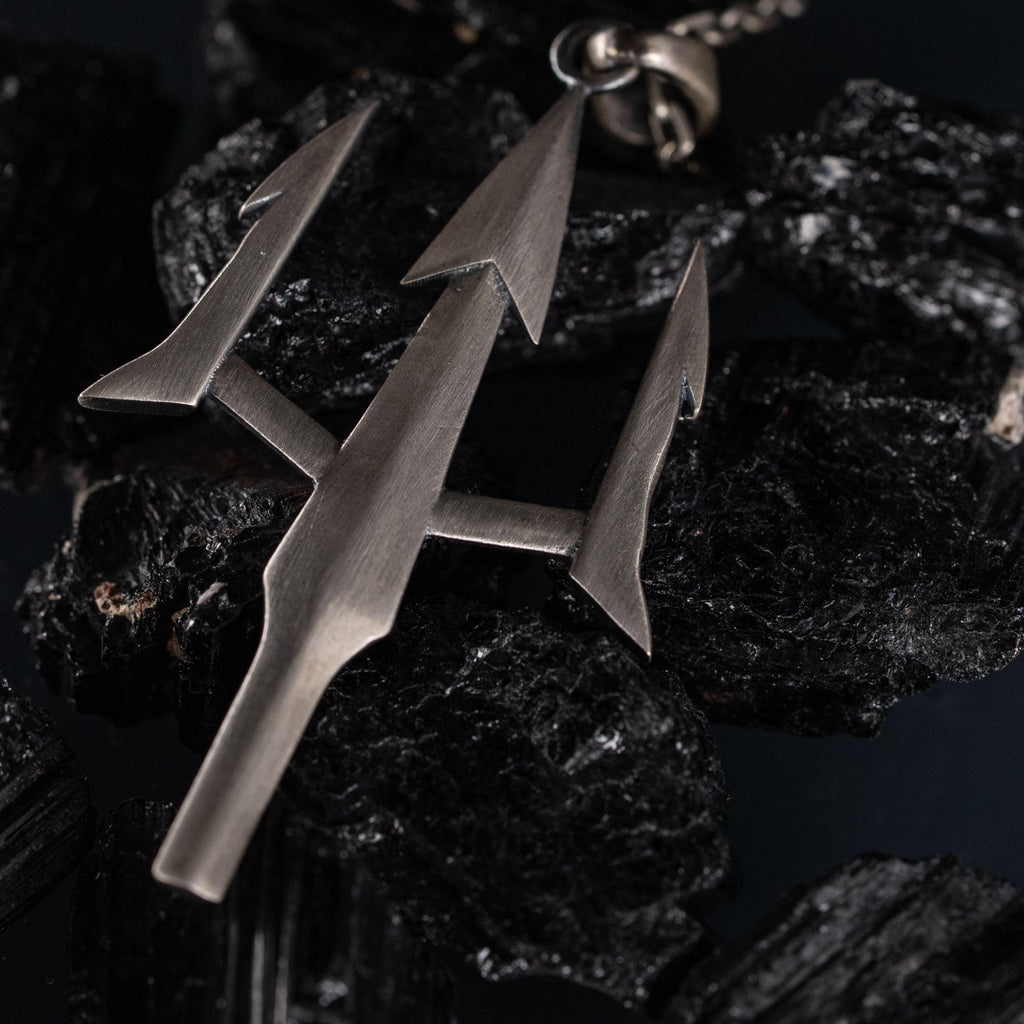 Trident of Poseidon 925 Sterling Silver Pendant