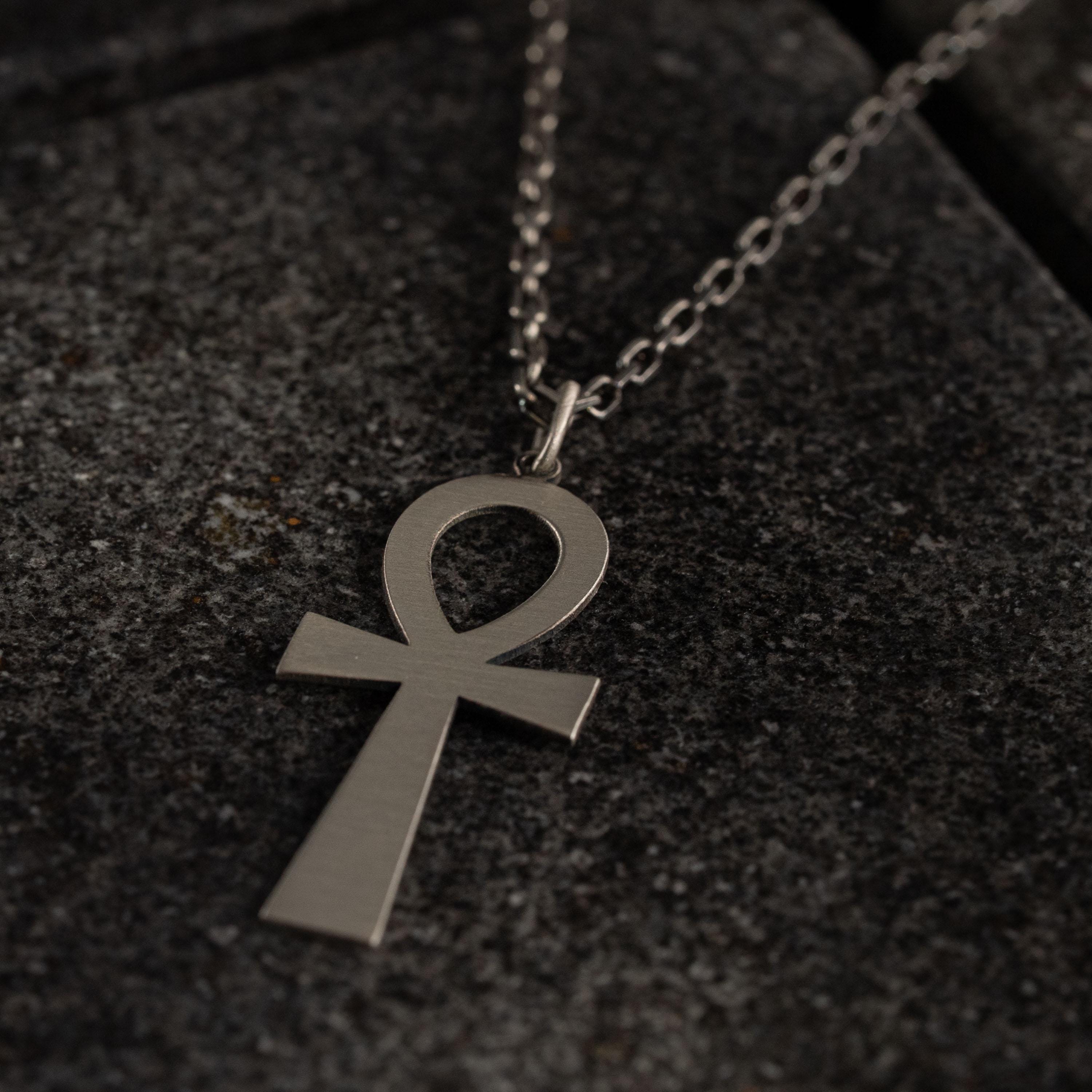 Ankh Unisex 925 Sterling Silver Pendant Necklace