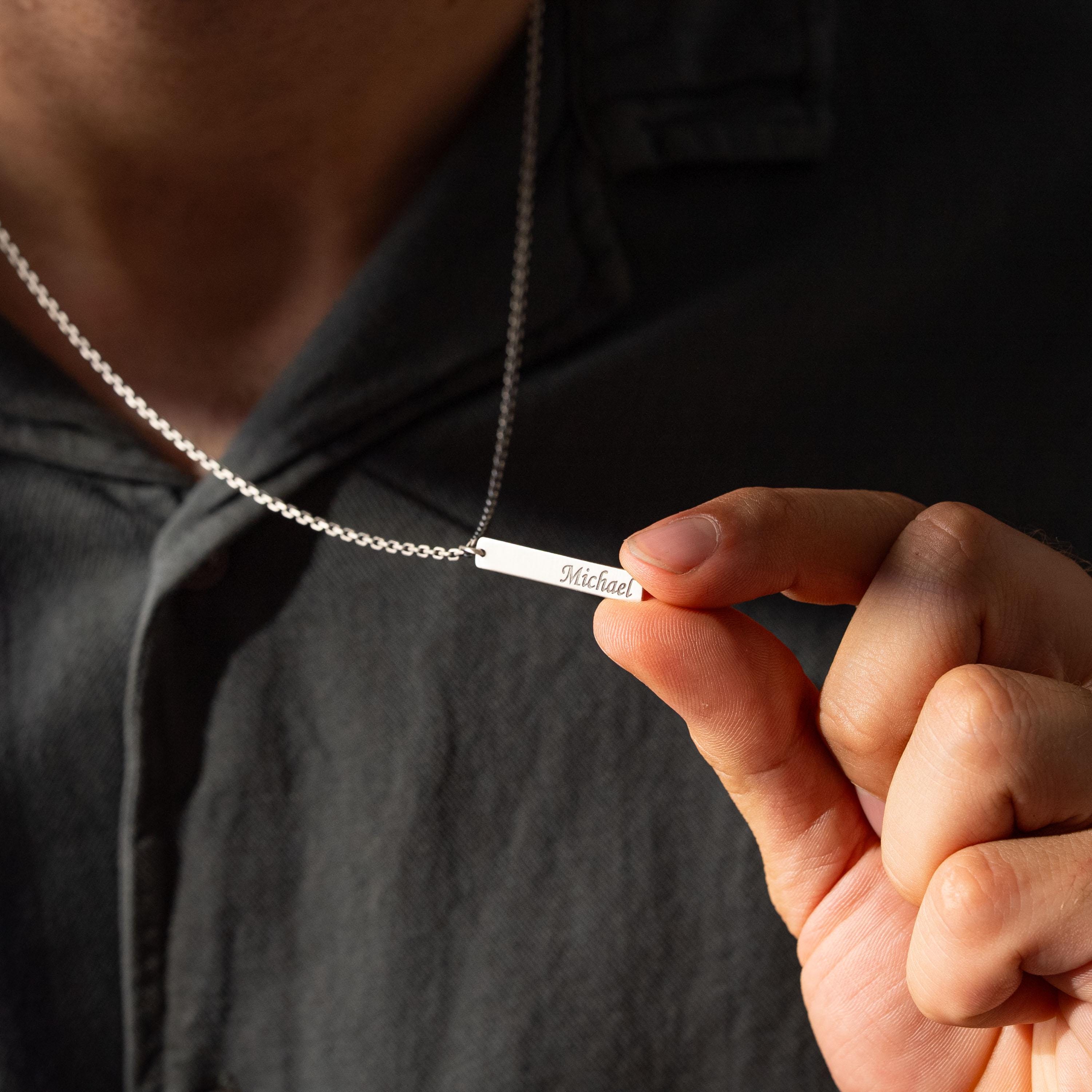 Personalized Name Bar Necklace