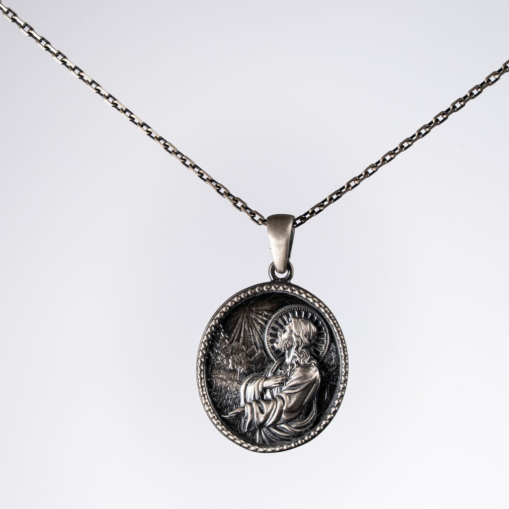 Jesus Christ 925 Sterling Silver Necklace