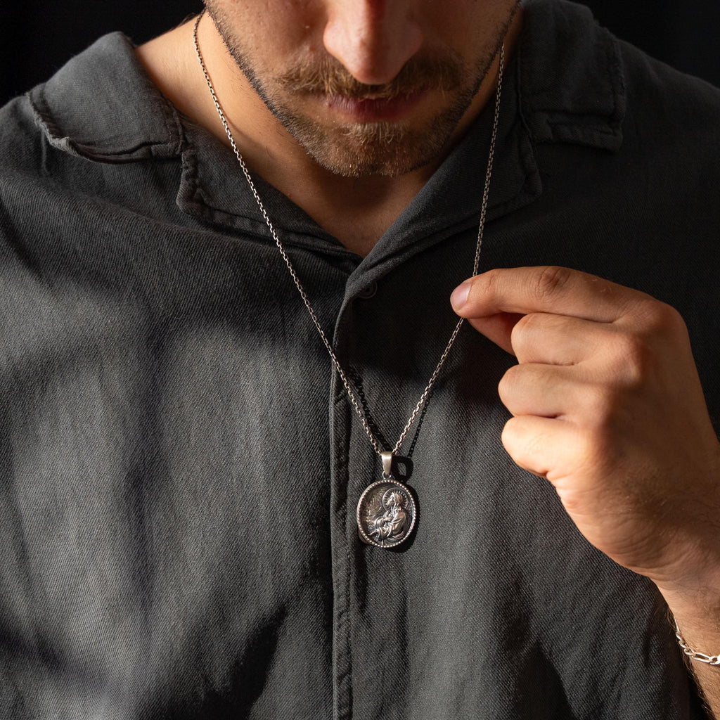 Jesus Christ 925 Sterling Silver Necklace