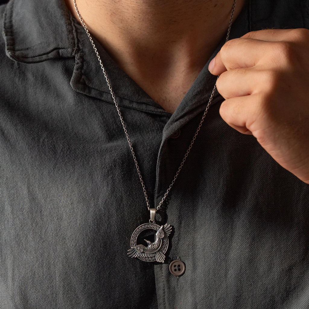 Odin’s Raven 925 Sterling Silver Necklace
