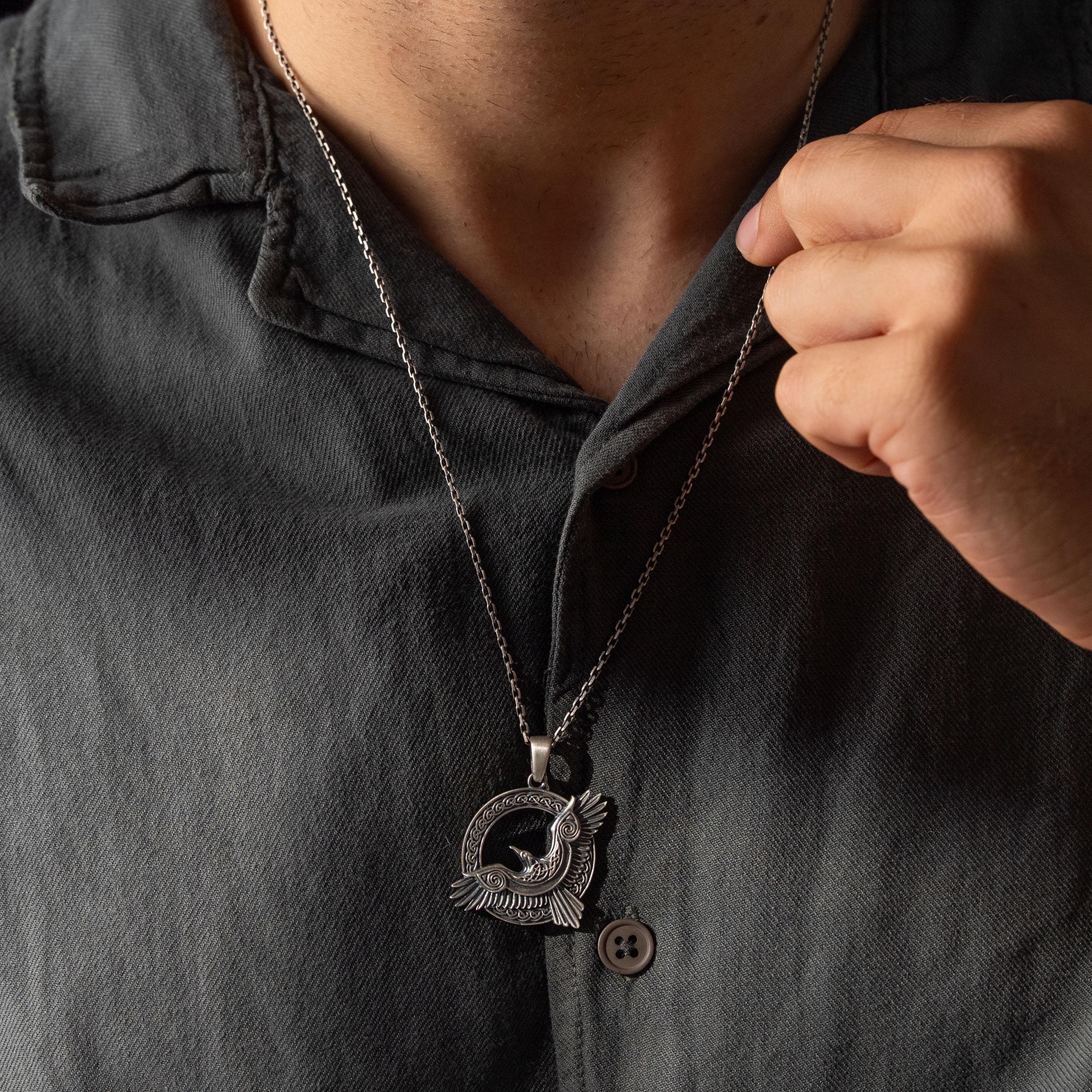 Odin’s Raven 925 Sterling Silver Necklace