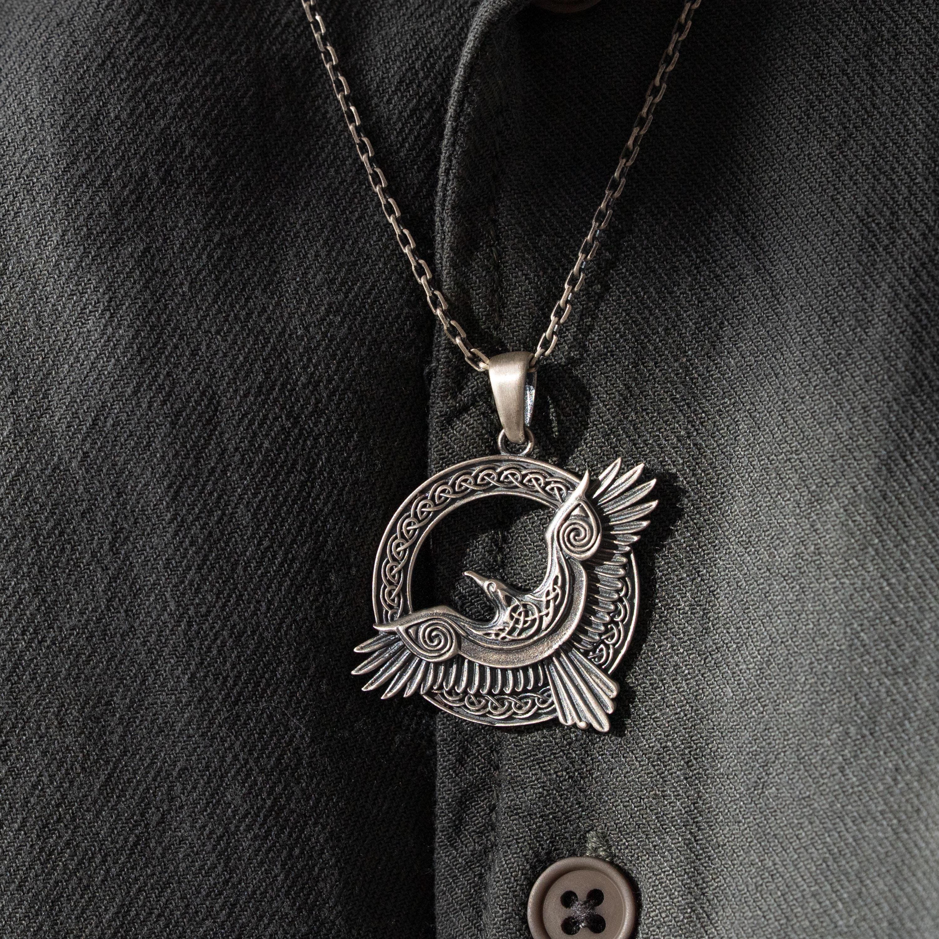Odin’s Raven 925 Sterling Silver Necklace