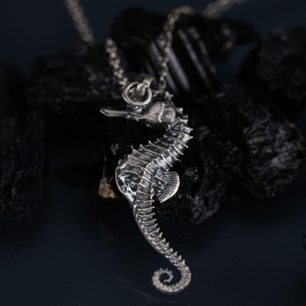 Seahorse 925 Sterling Silver Pendant Necklace