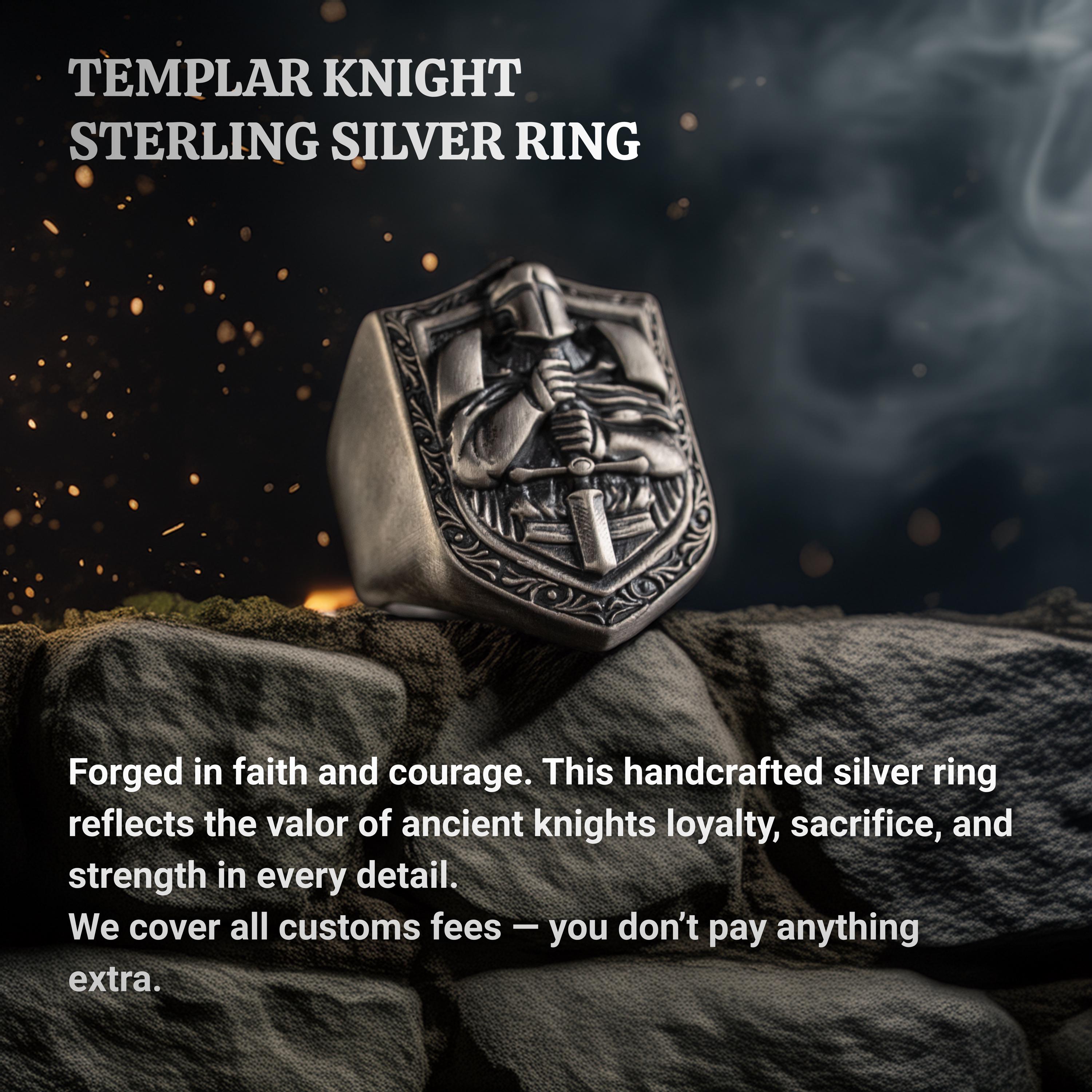 Knight 925 Sterling Silver Ring