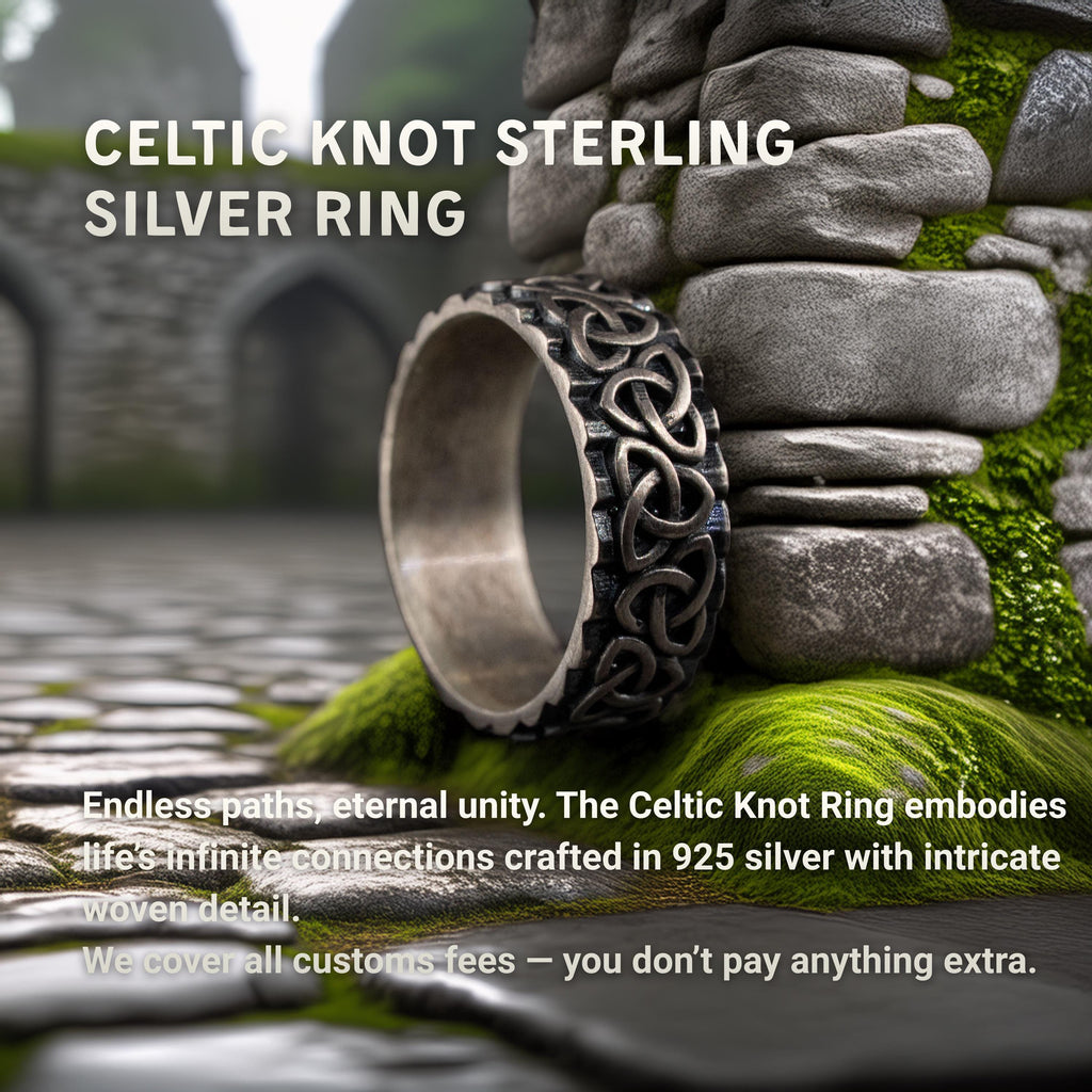 Viking Celtic Knot 925 Sterling Silver Ring