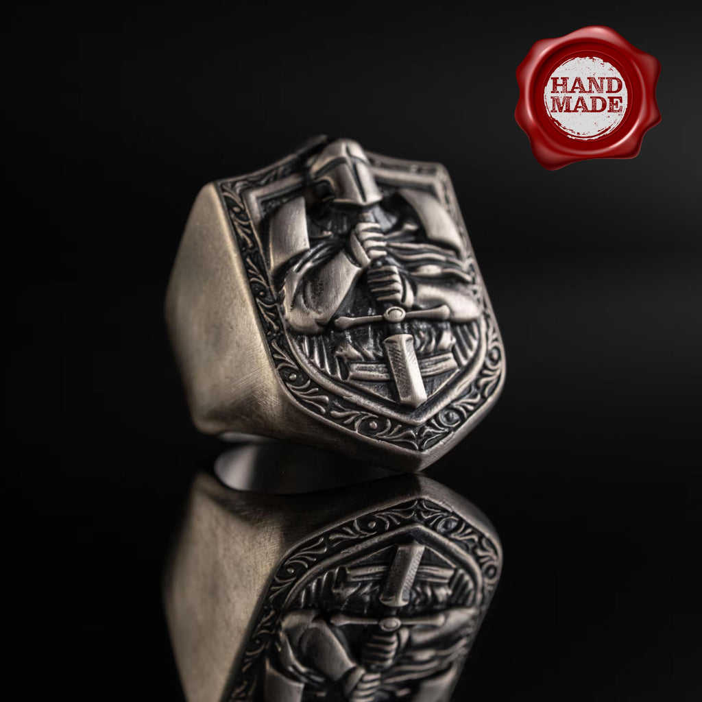 Knight 925 Sterling Silver Ring
