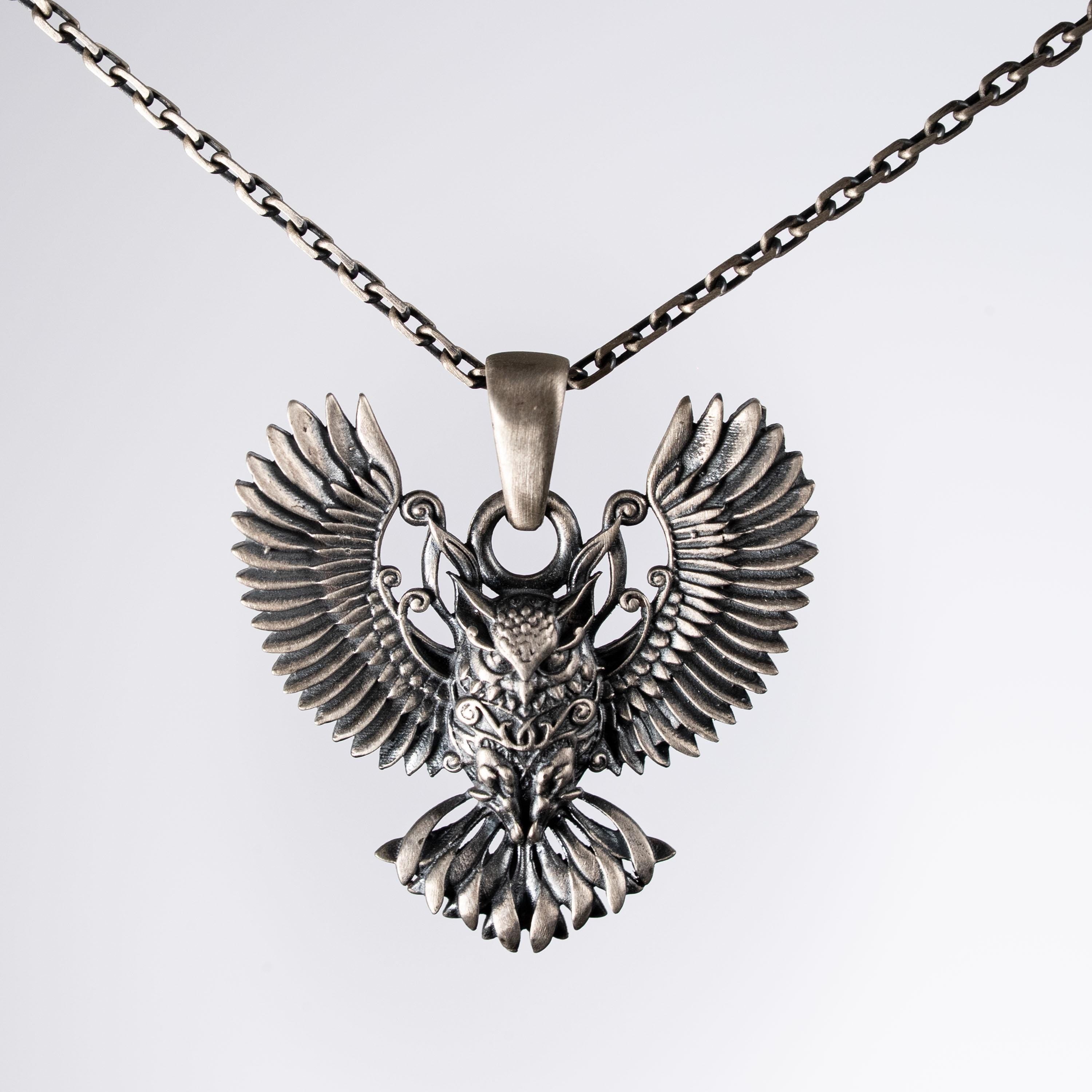 Owl 925 Sterling Silver Necklace