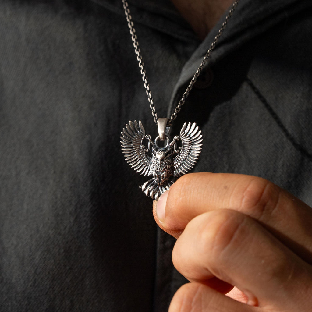 Owl 925 Sterling Silver Necklace