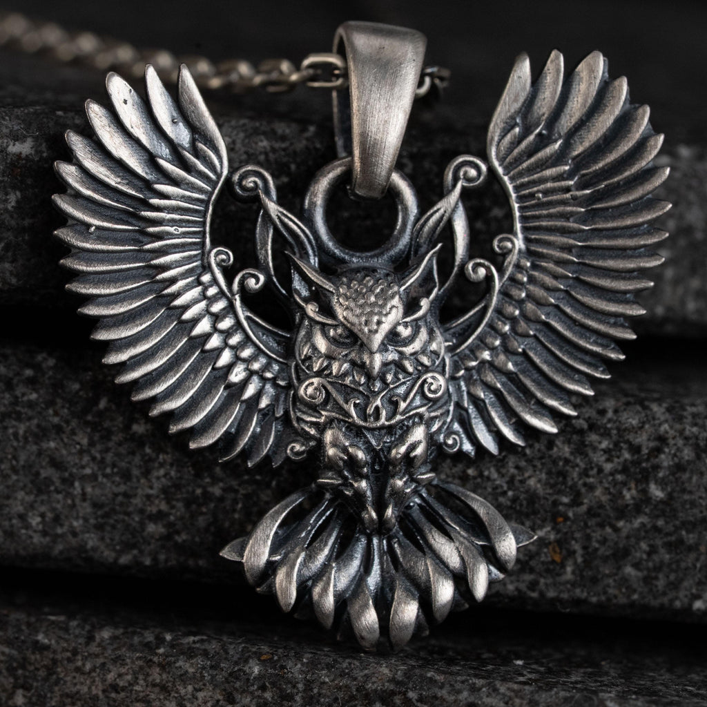 Owl 925 Sterling Silver Necklace