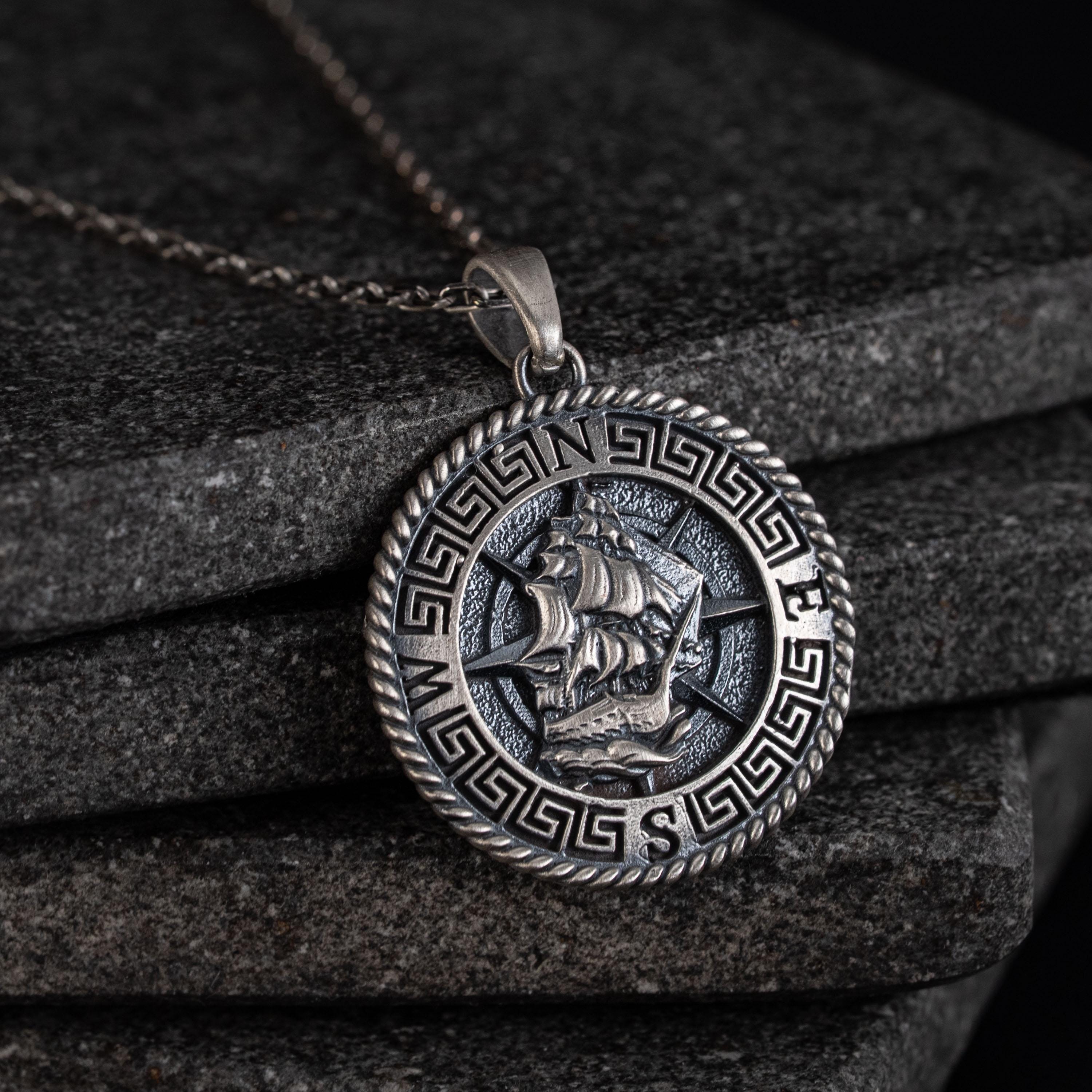 Ship 925 Sterling Silver Pendant