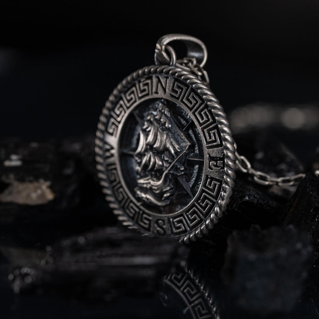 Ship 925 Sterling Silver Pendant