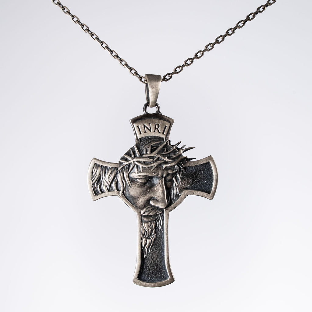 Jesus Cross 925 Sterling Silver Pendant